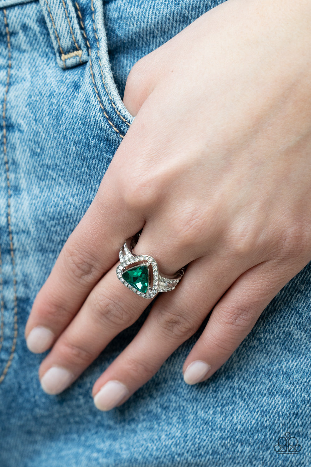 Paparazzi ♥ Elevated Engagement - Green ♥  Ring