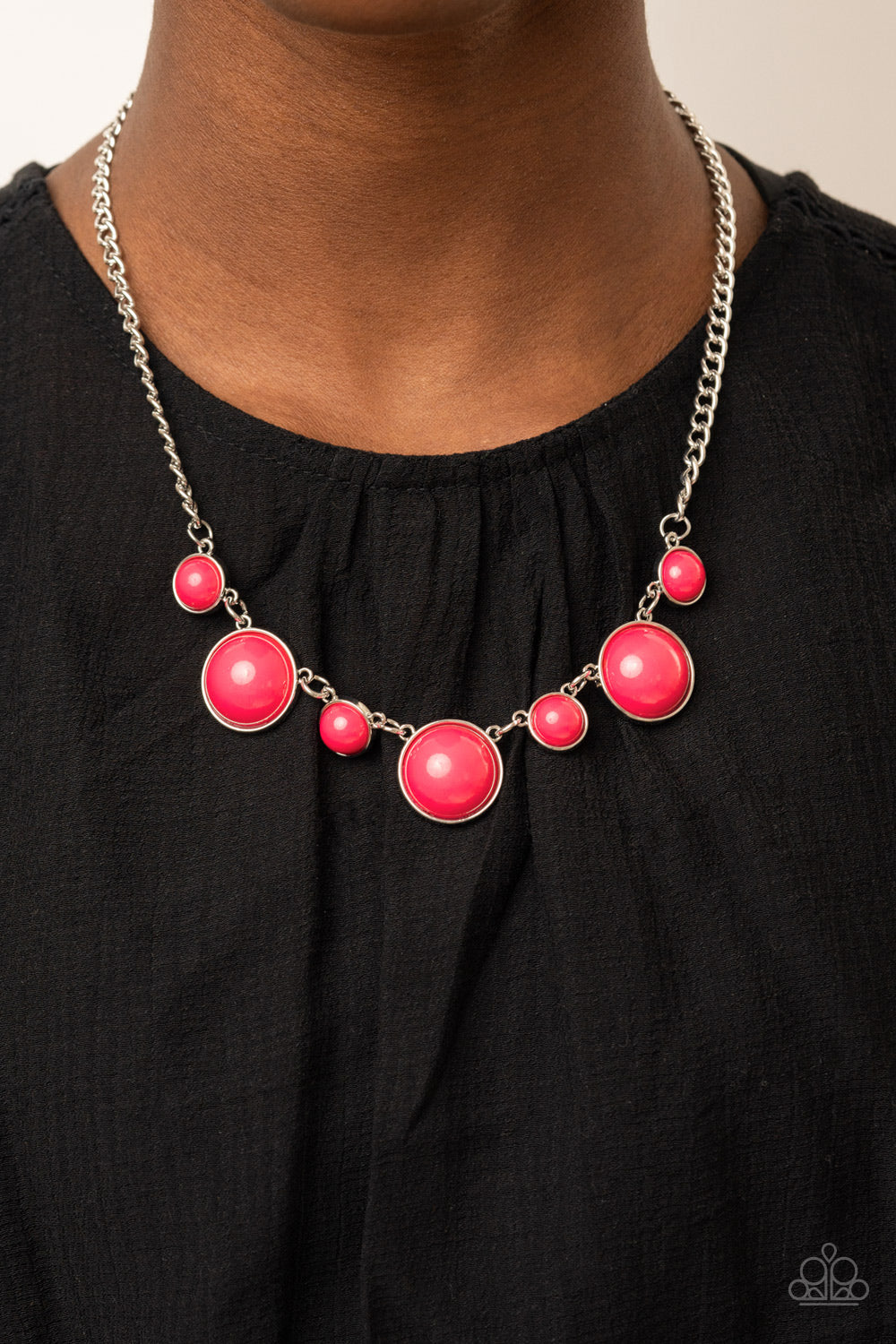 Paparazzi ♥ Prismatically POP-tastic - Pink ♥  Necklace