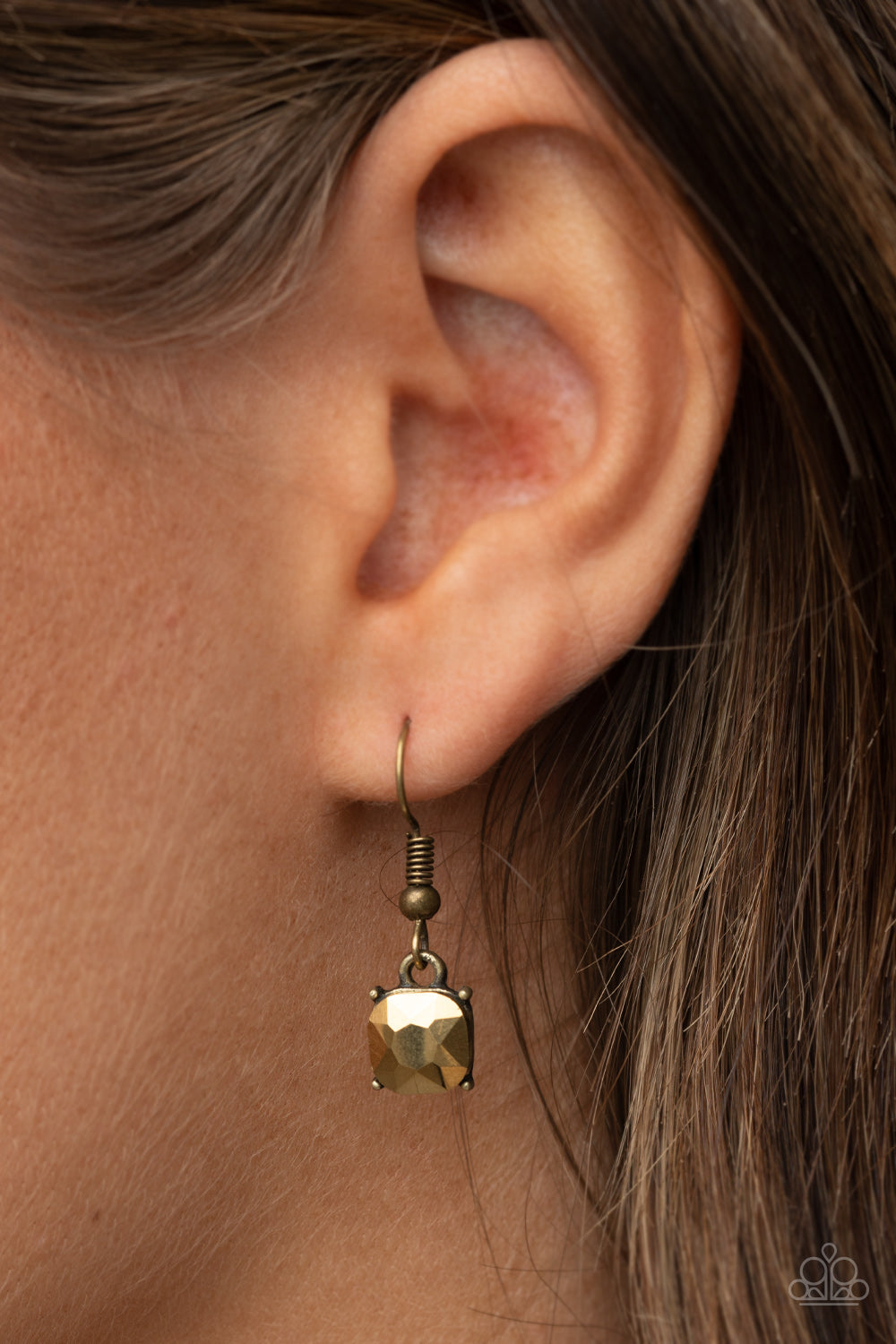 Paparazzi ♥ Radiance Squared - Brass ♥  Necklace