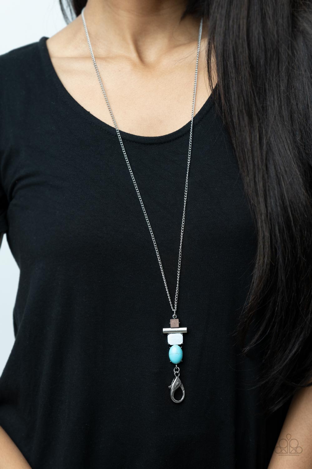 Paparazzi ♥ Natural Novice - Blue ♥  Lanyard