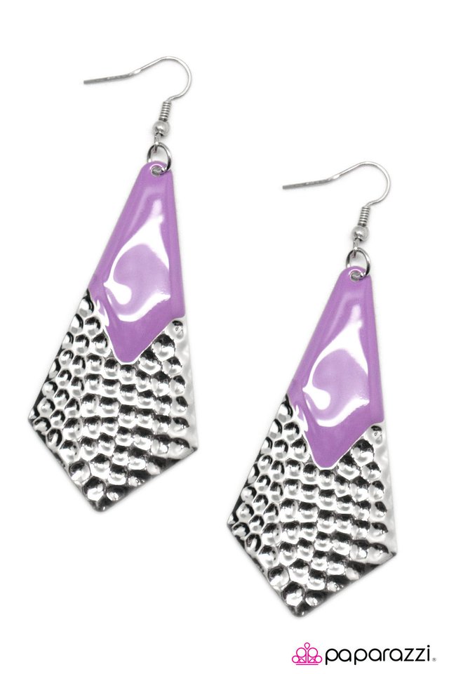 Paparazzi ♥ Mermaid Melody - Purple ♥ Earrings