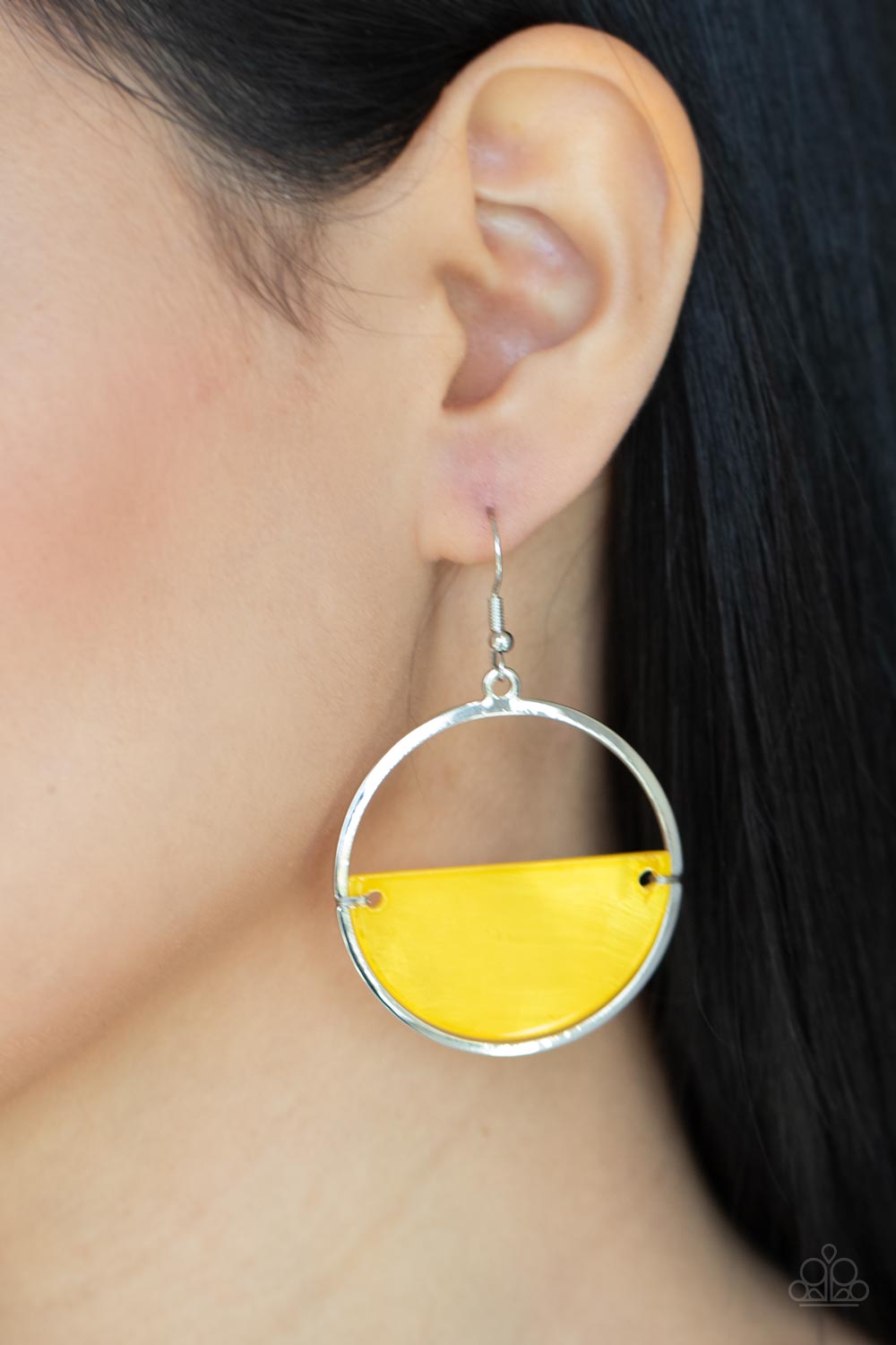 Paparazzi ♥ Seashore Vibes - Yellow ♥  Earrings