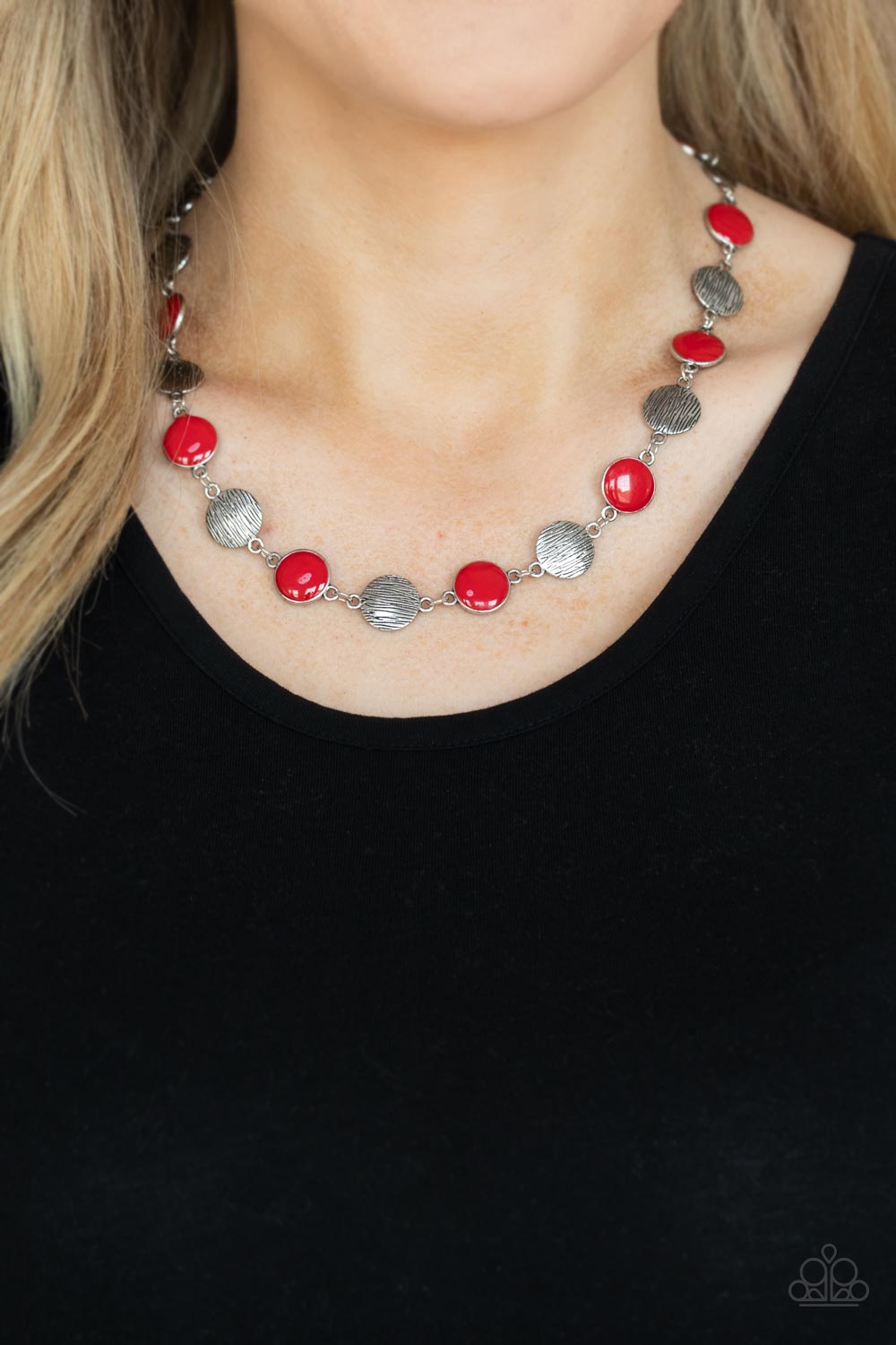 Paparazzi ♥ Harmonizing Hotspot - Red ♥  Necklace