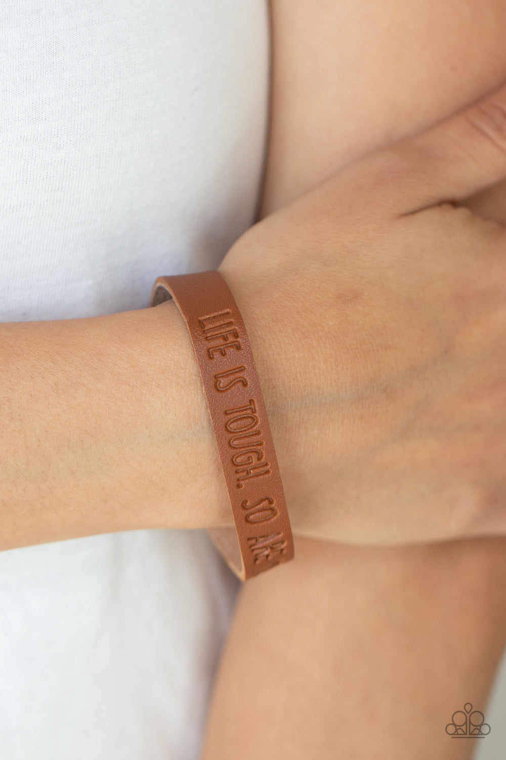 Paparazzi ♥ Life is Tough - Brown ♥  Bracelet