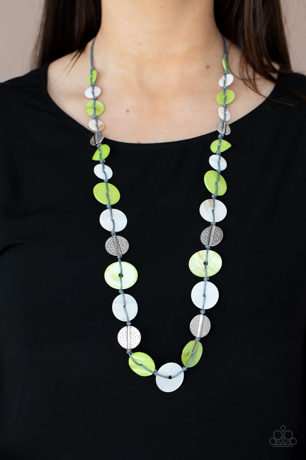 Paparazzi ♥ Seashore Spa - Green ♥  Necklace