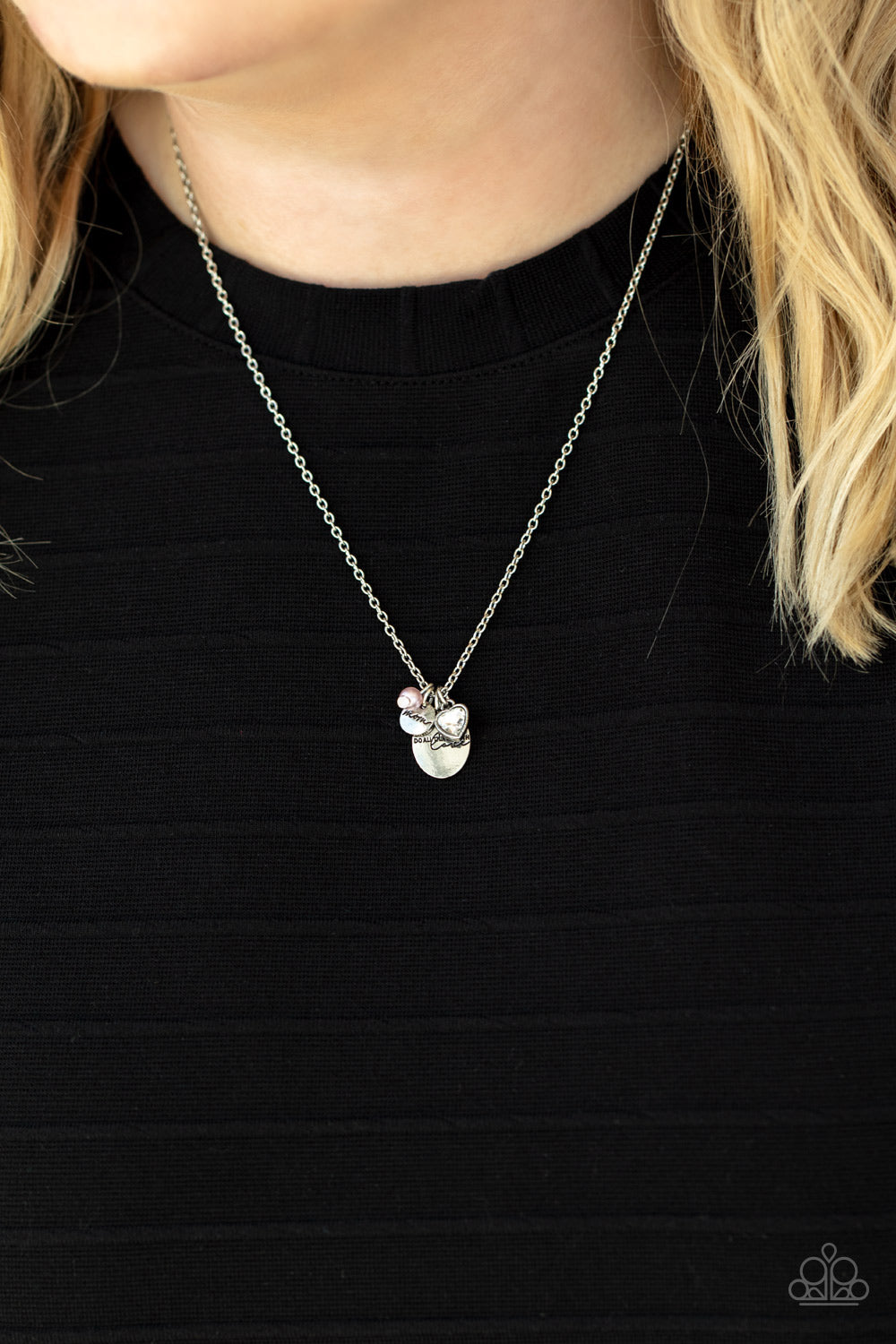 Paparazzi ♥ Super Mom - Pink ♥  Necklace