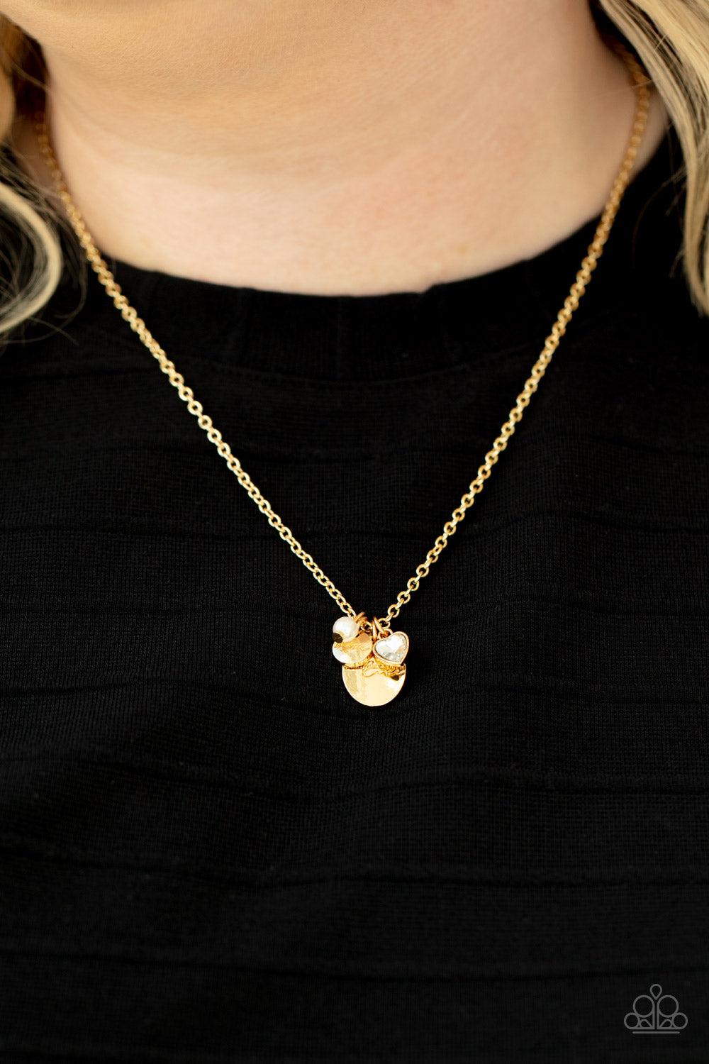 Paparazzi ♥ Super Mom - Gold ♥  Necklace