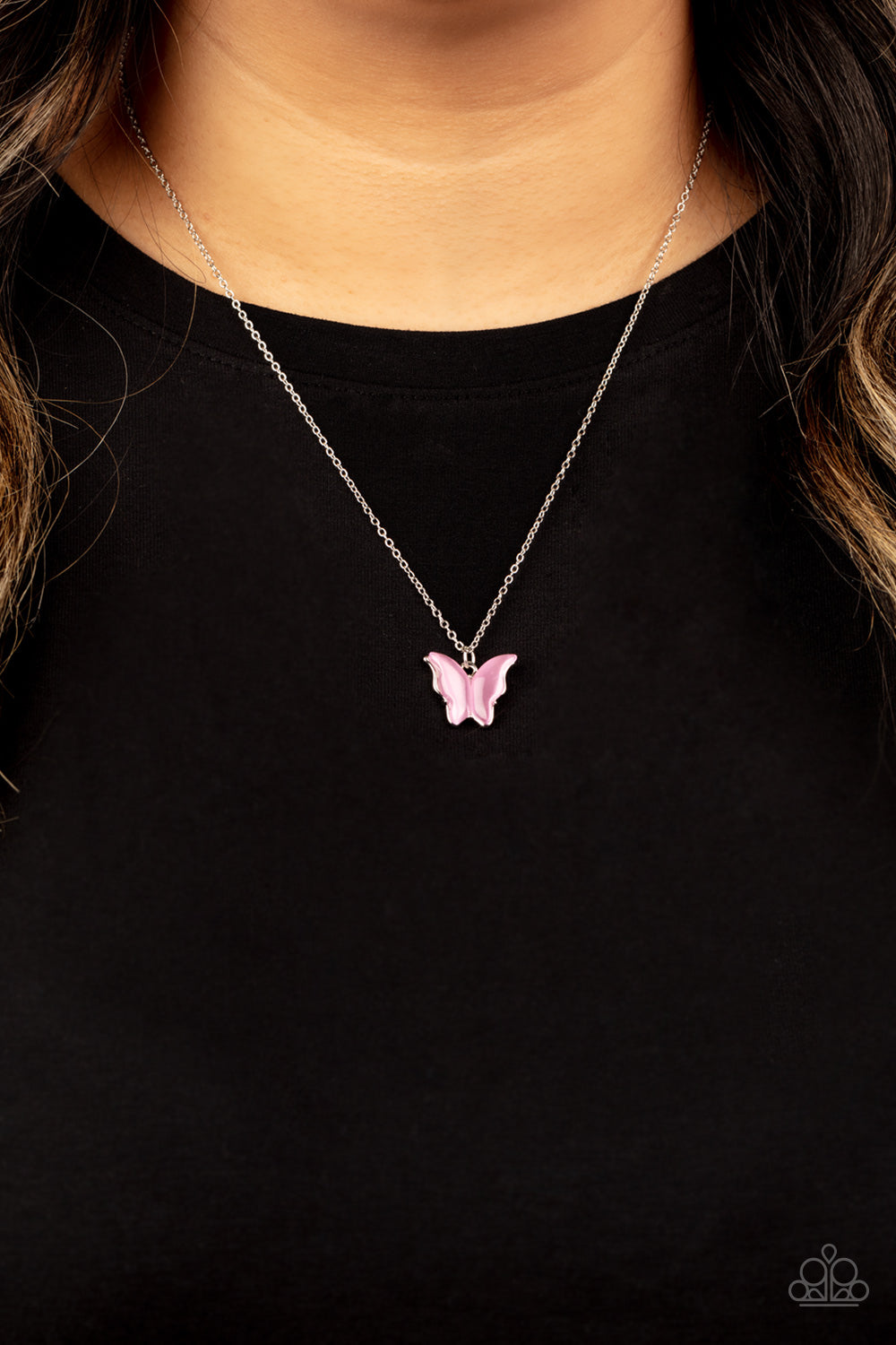Paparazzi ♥ Butterfly Prairies - Pink ♥  Necklace