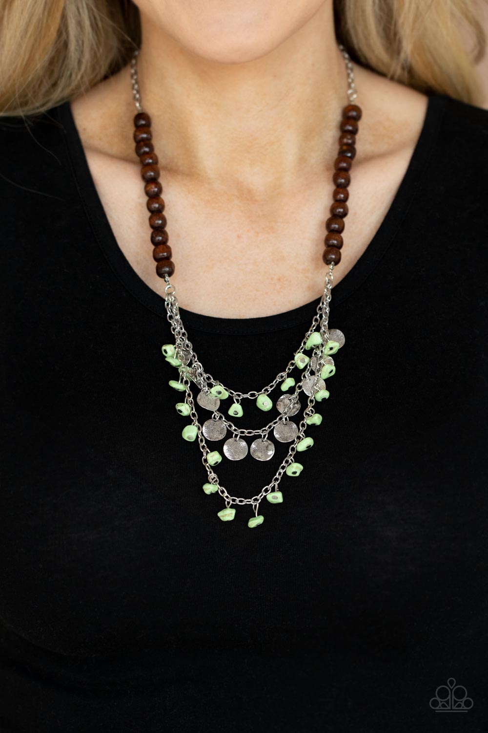 Paparazzi ♥ Plains Paradise - Green ♥  Necklace