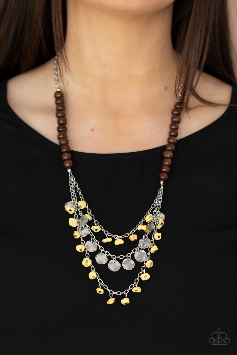 Paparazzi ♥ Plains Paradise - Yellow ♥  Necklace