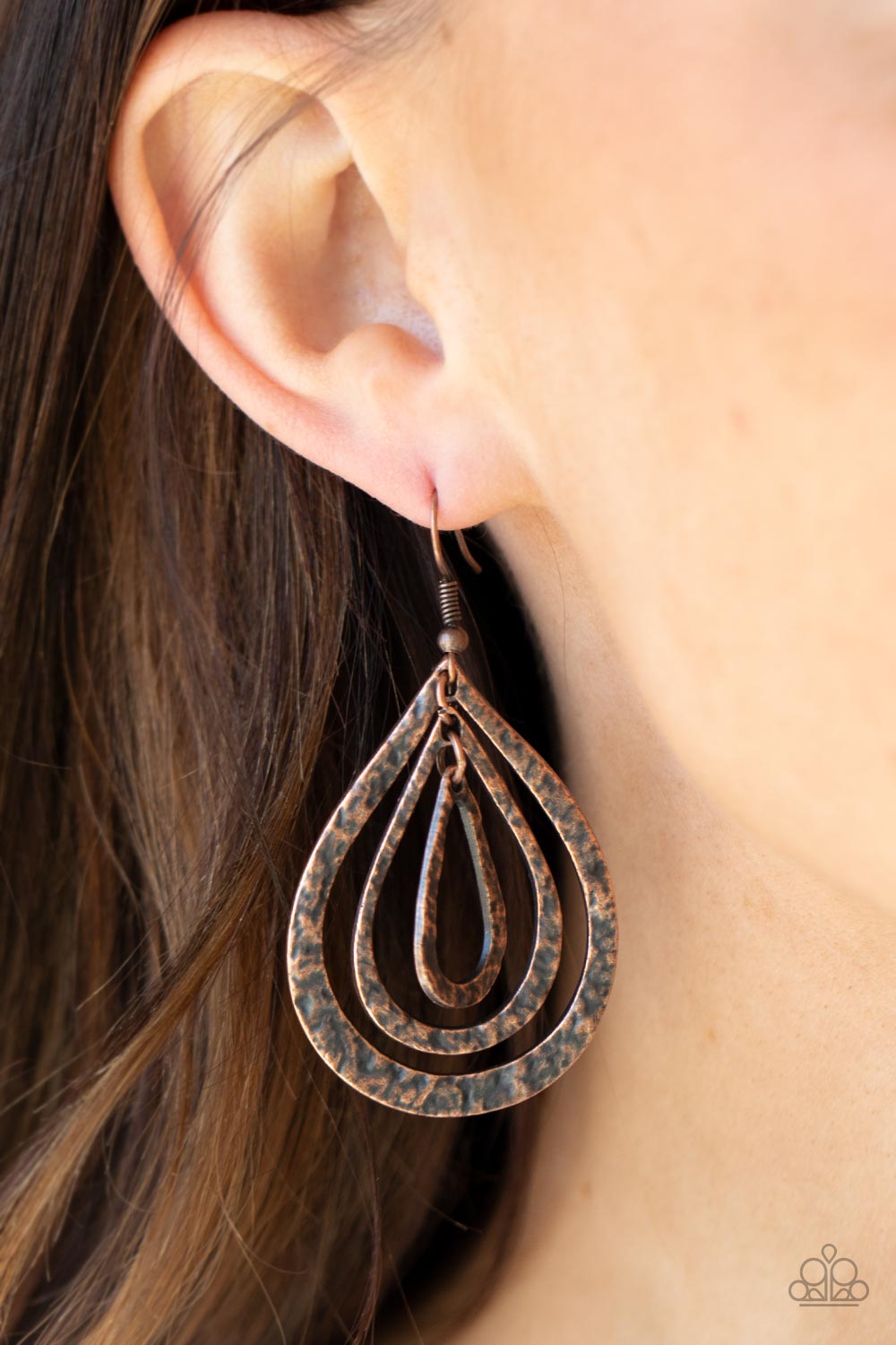Paparazzi ♥ Plains Pathfinder - Copper ♥  Earrings