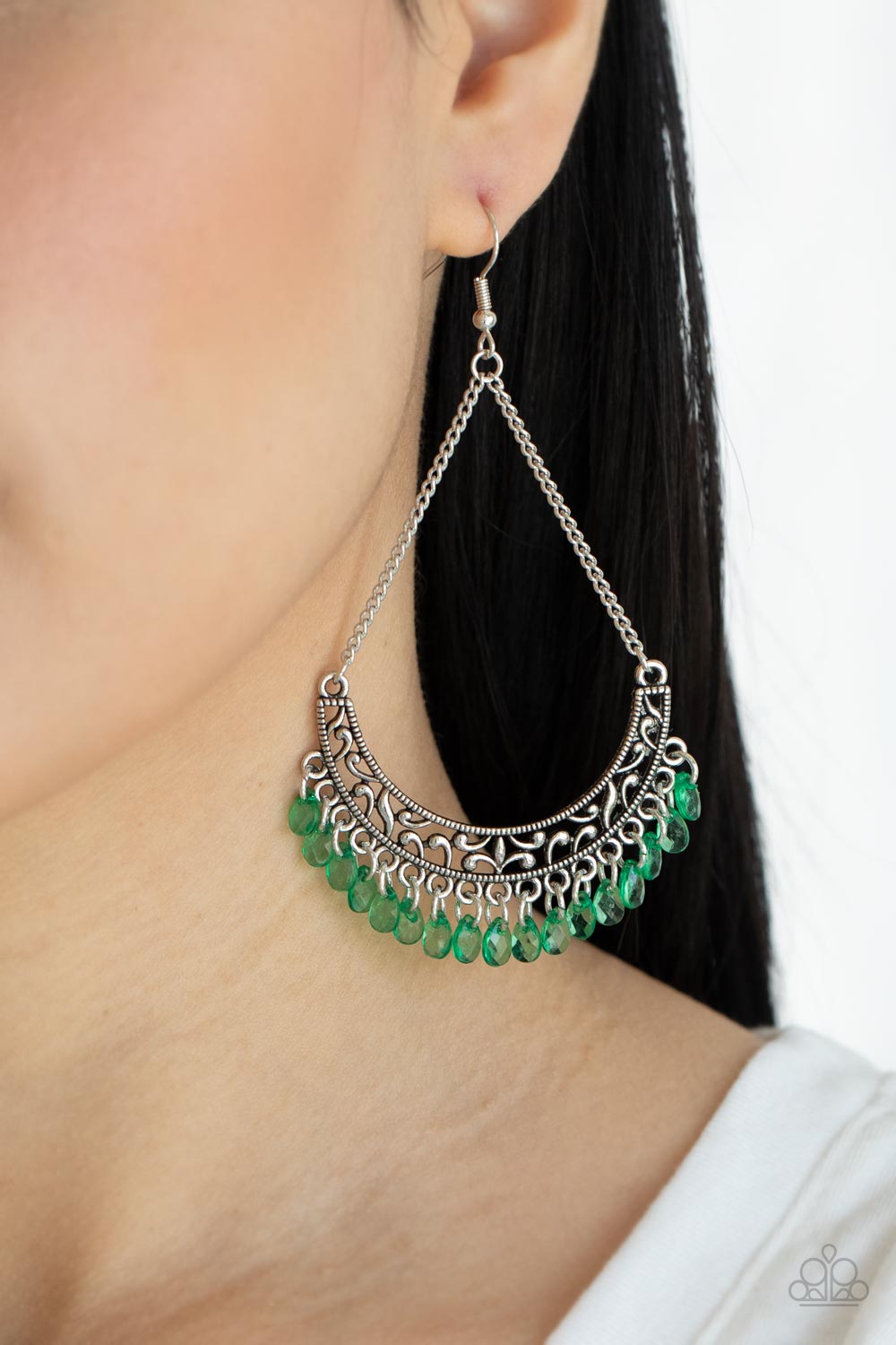 Paparazzi ♥ Orchard Odyssey - Green ♥  Earrings