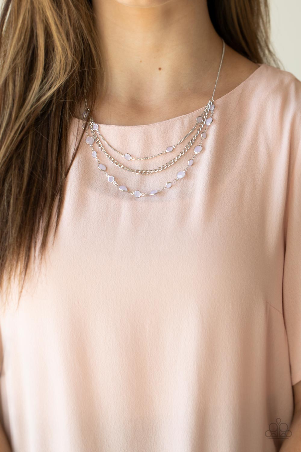 Paparazzi ♥ Goddess Getaway - White ♥  Necklace