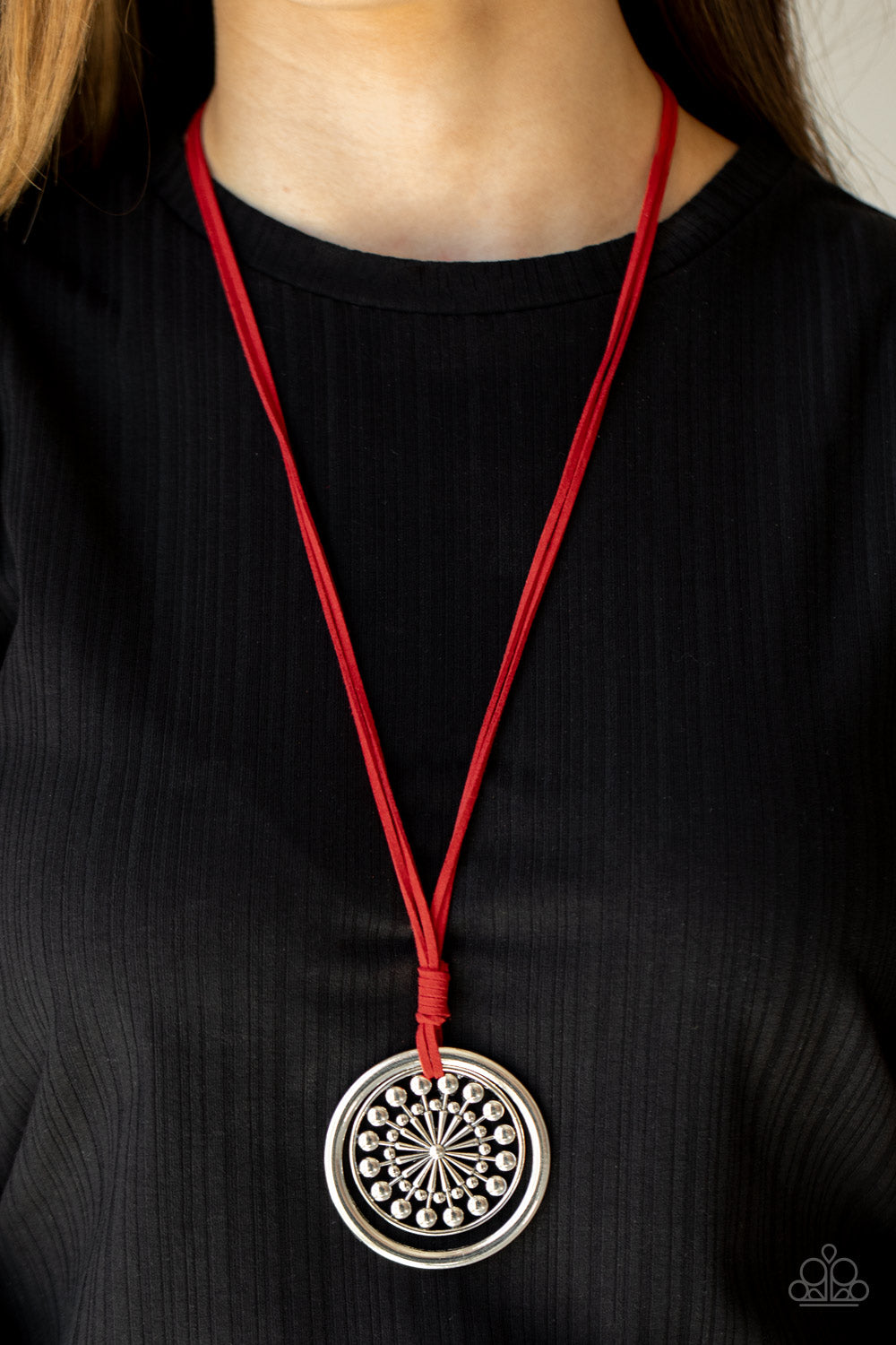Paparazzi ♥ One MANDALA Show - Red ♥  Necklace