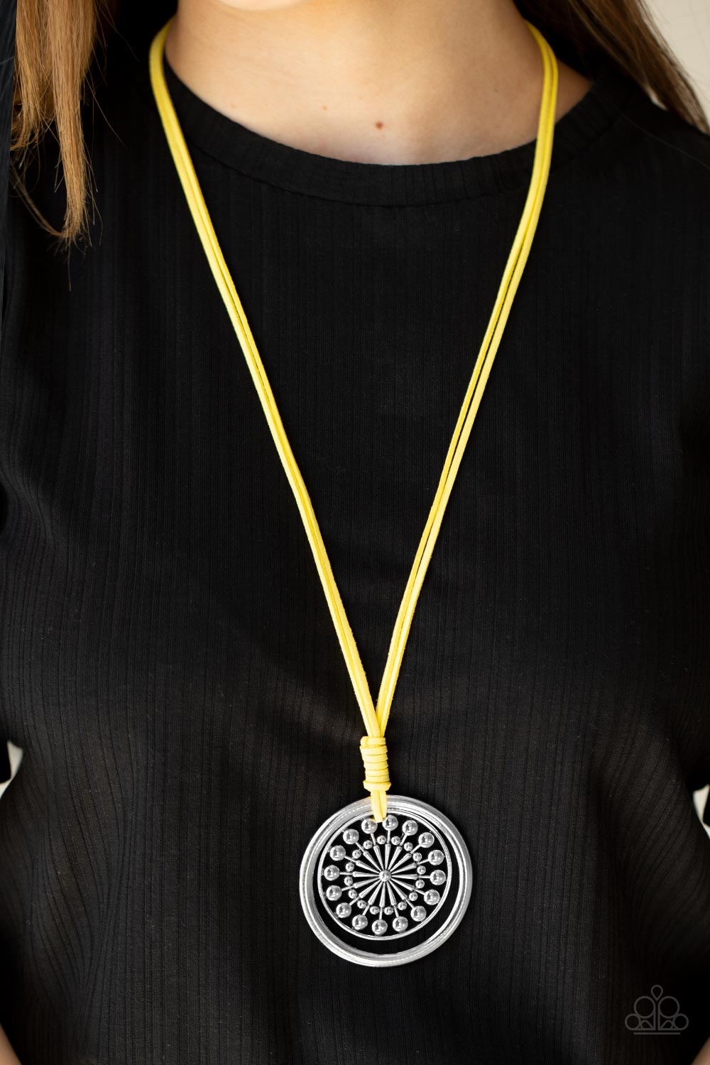 Paparazzi ♥ One MANDALA Show - Yellow ♥  Necklace
