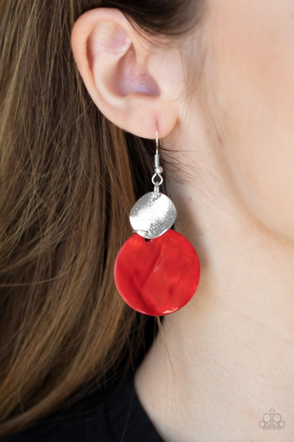 Paparazzi ♥ Opulently Oasis - Red ♥  Earrings