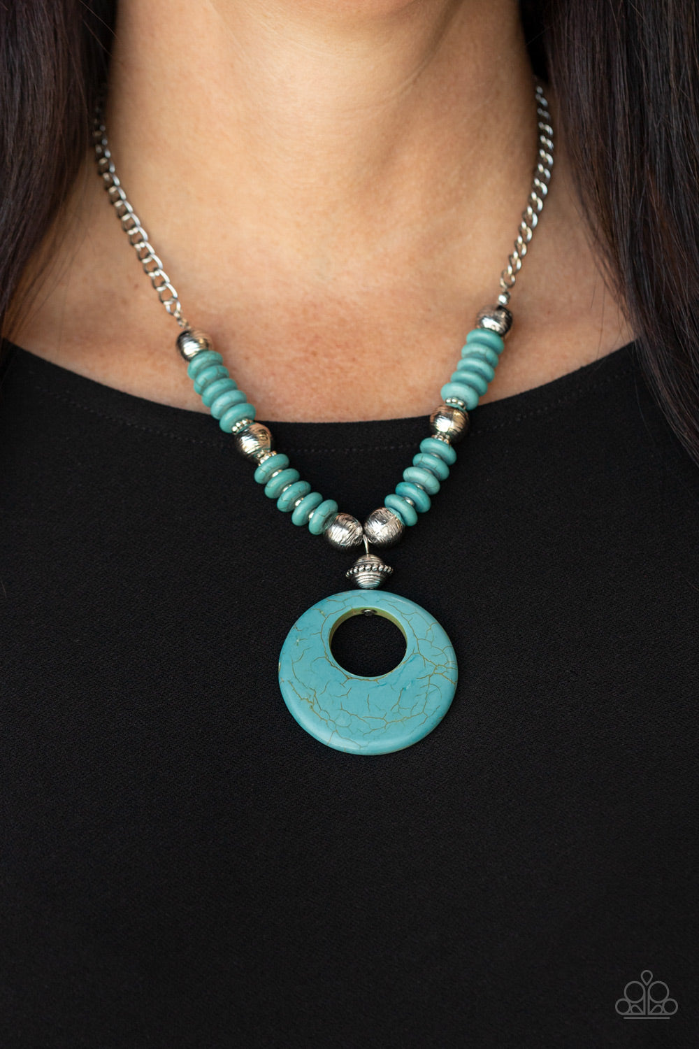 Paparazzi ♥ Oasis Goddess - Blue ♥  Necklace
