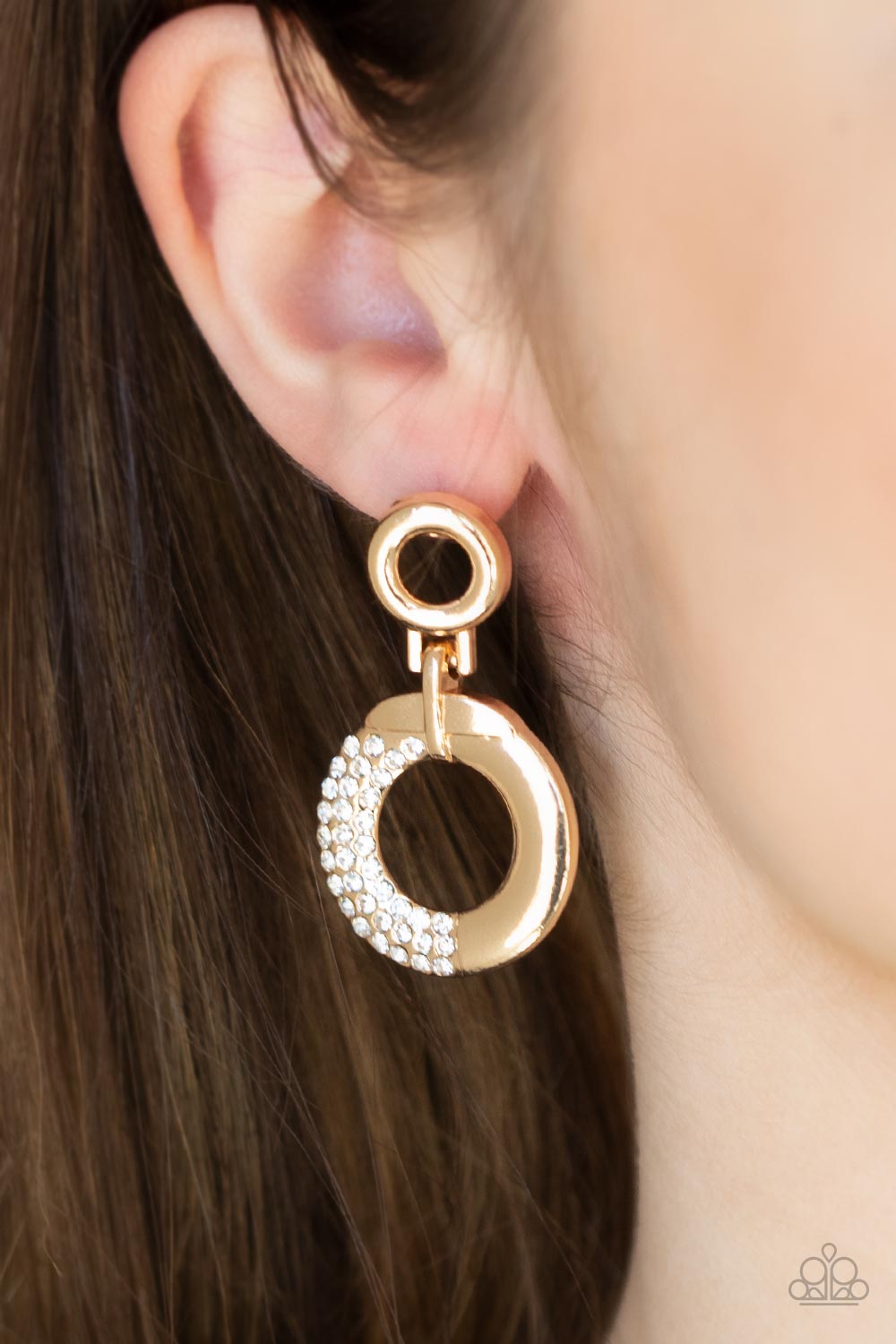 Paparazzi ♥ Modern Motivation - Gold ♥  Post Earrings