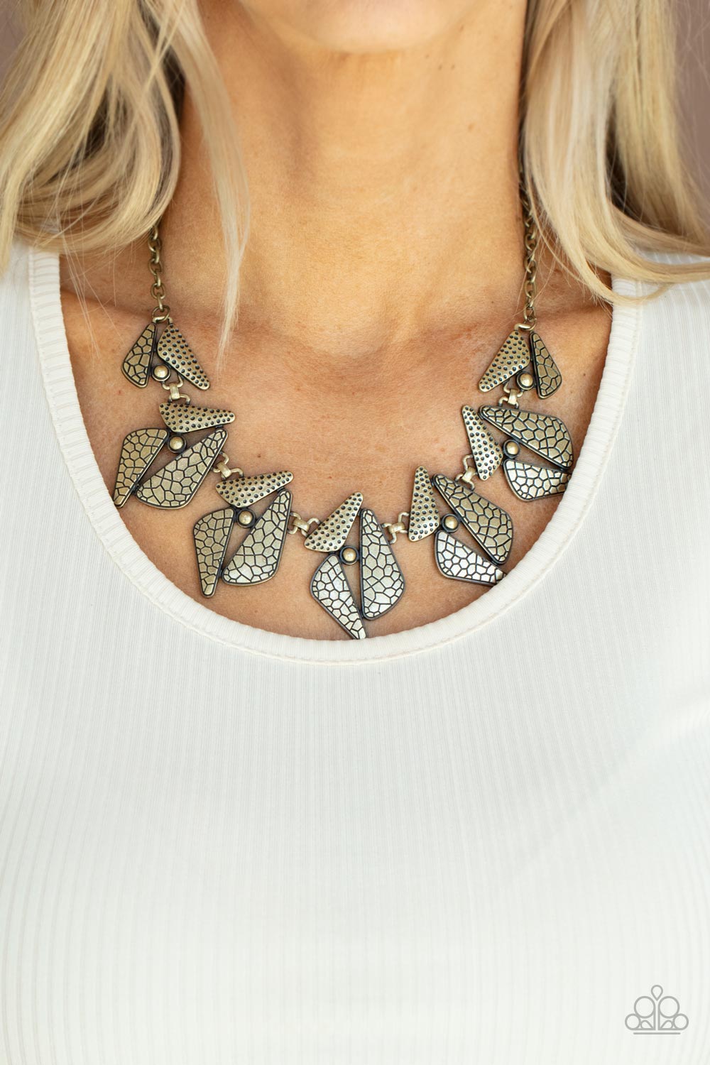 Paparazzi ♥ Extra Expedition - Brass ♥  Necklace