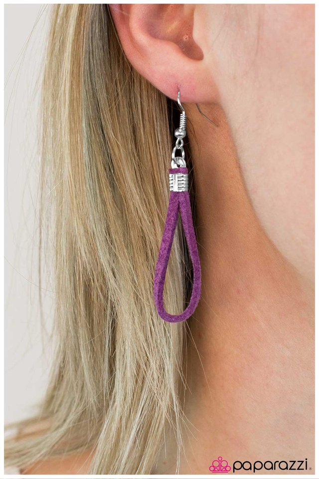 Paparazzi ♥ Airborne - Purple ♥ Necklace