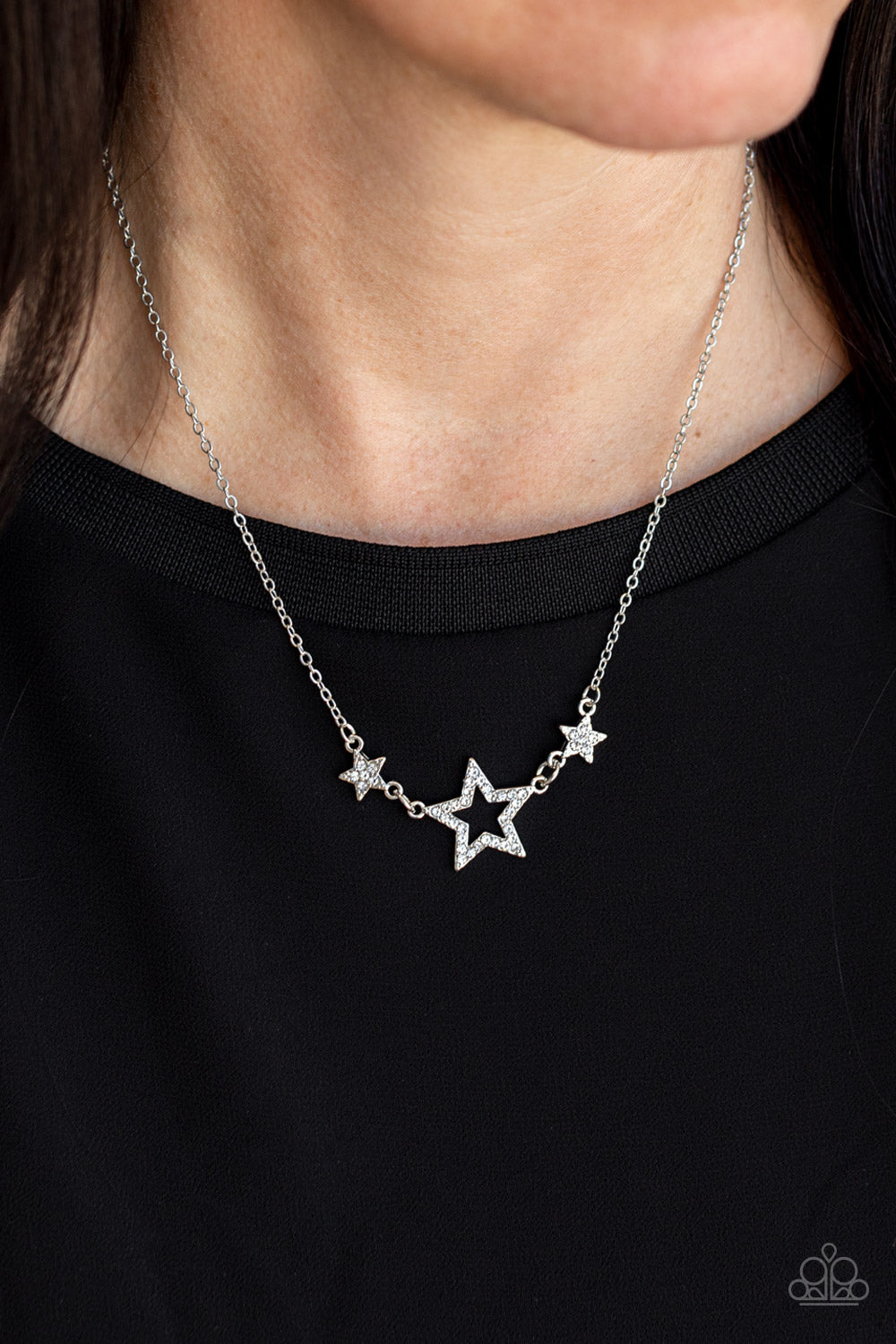 Paparazzi ♥ United We Sparkle - White ♥  Necklace