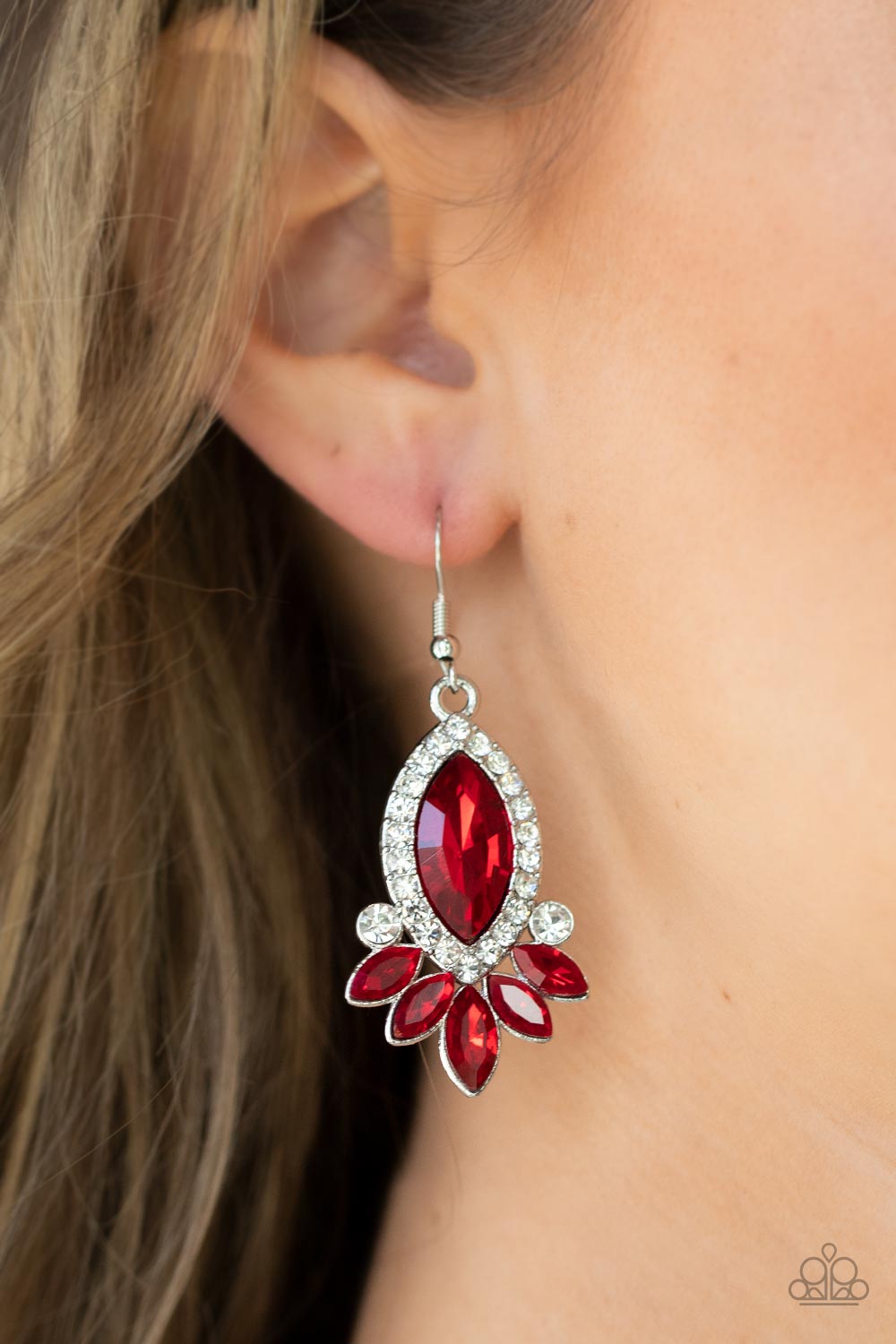 Paparazzi ♥ Prismatic Parade - Red ♥  Earrings