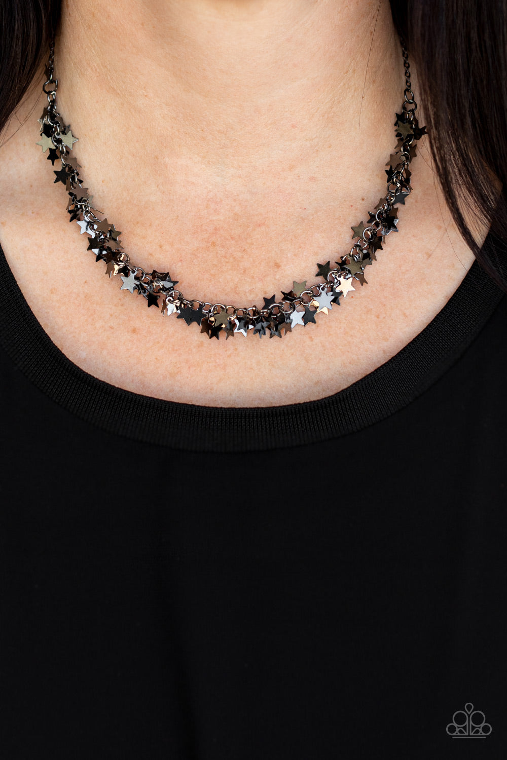 Paparazzi ♥ Starry Anthem - Black ♥  Necklace