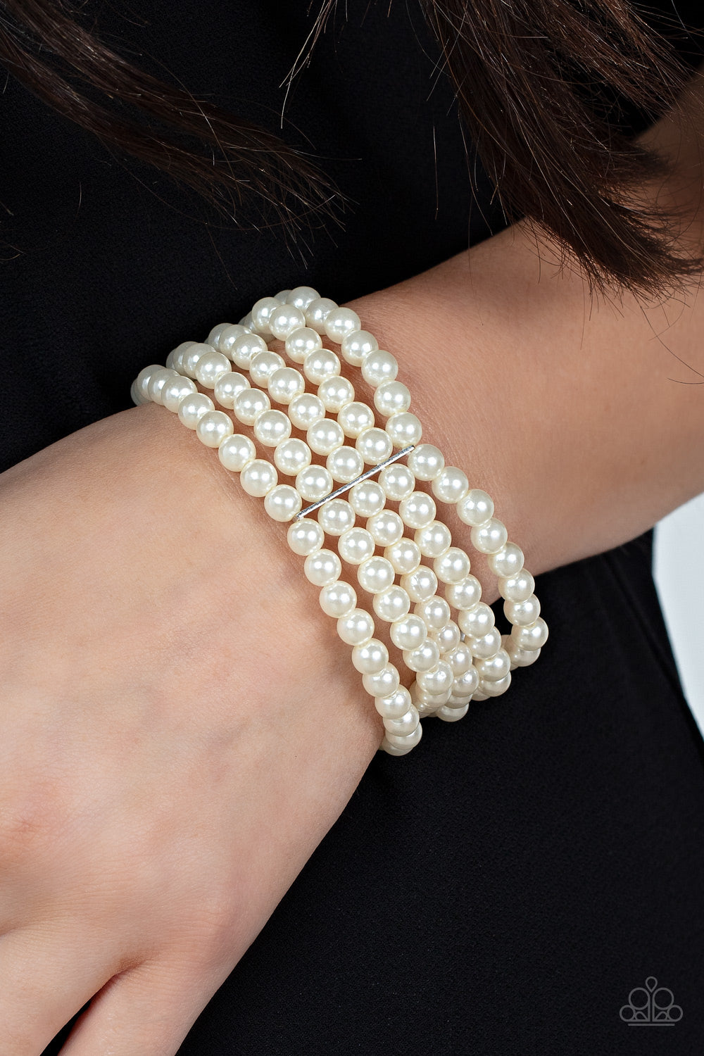 Paparazzi ♥ A Pearly Affair - White ♥  Bracelet
