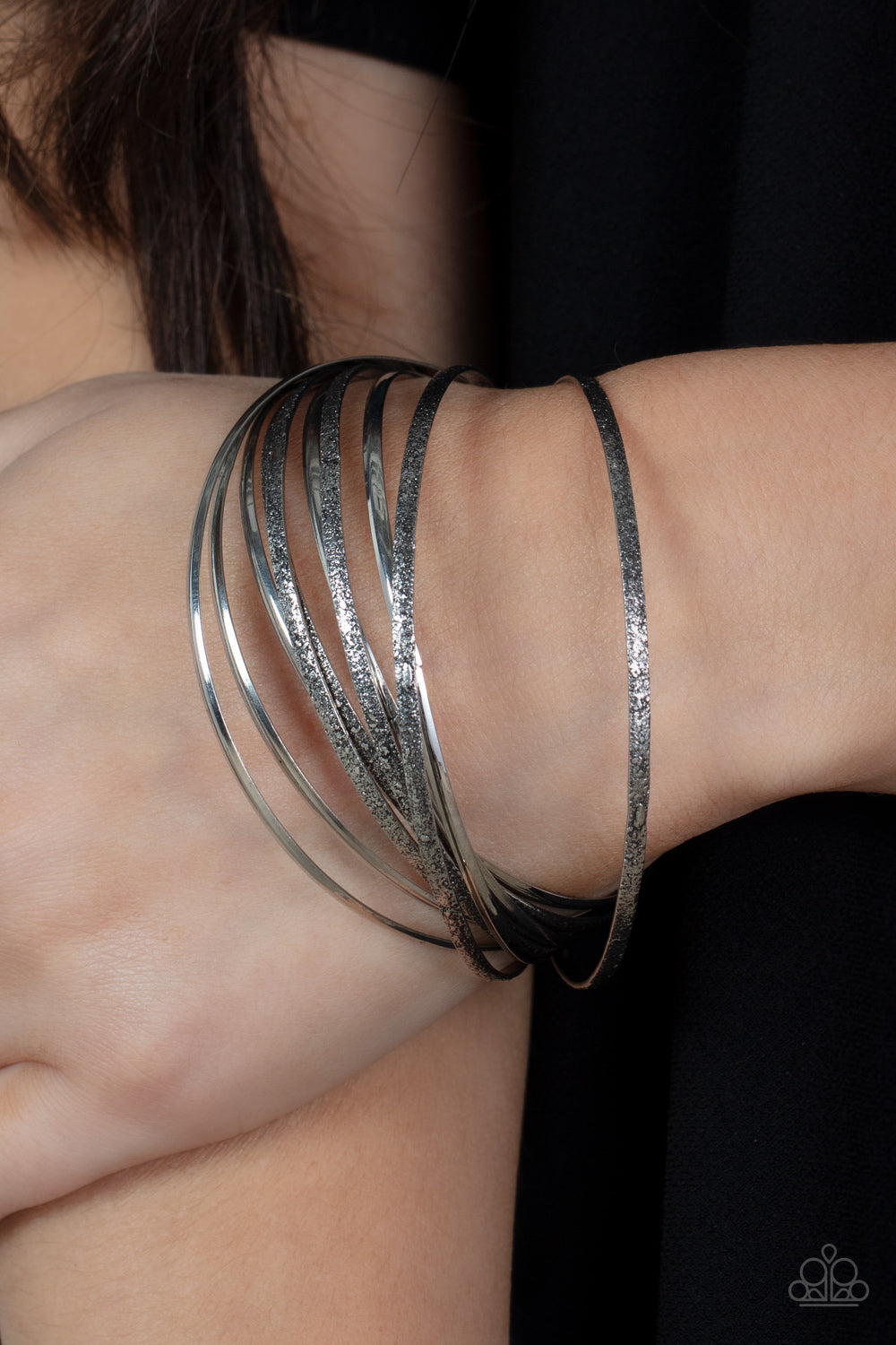 Paparazzi ♥ Suddenly Synced - Silver ♥  Bracelet