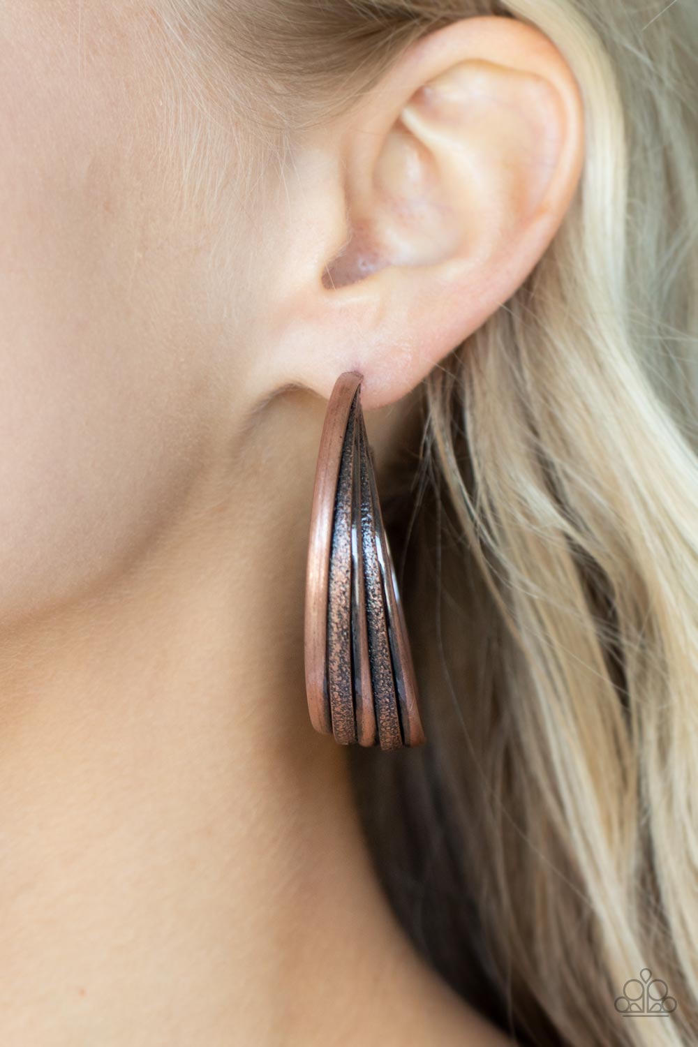 Paparazzi ♥ In Sync - Copper ♥  Earrings