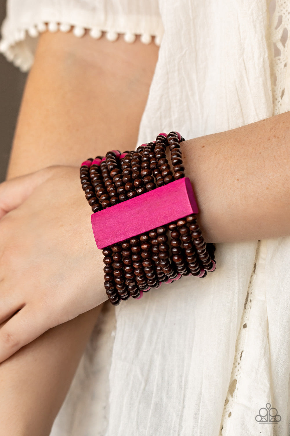 Paparazzi ♥ Tropical Trendsetter - Pink ♥  Bracelet