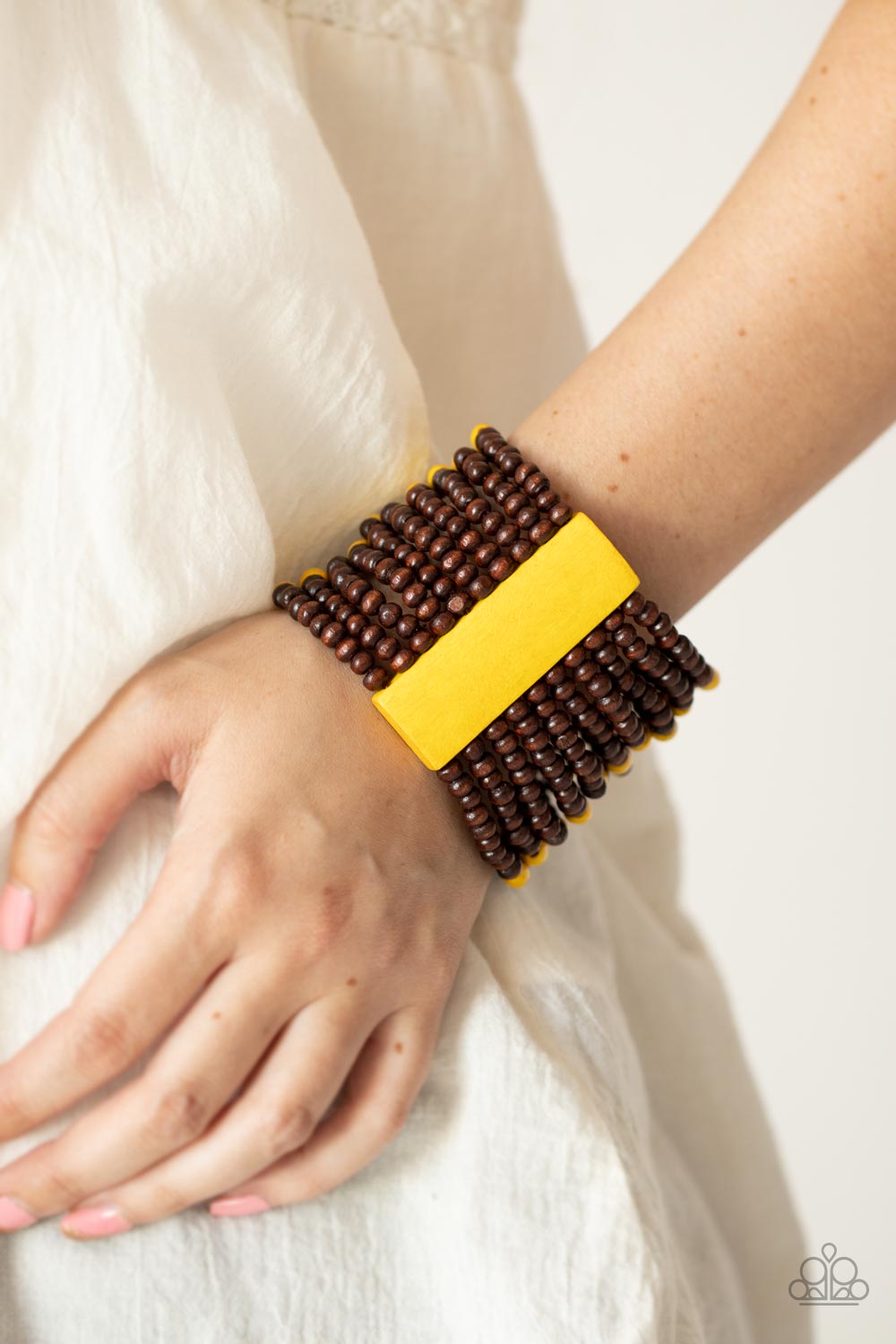 Paparazzi ♥ Tropical Trendsetter - Yellow ♥  Bracelet