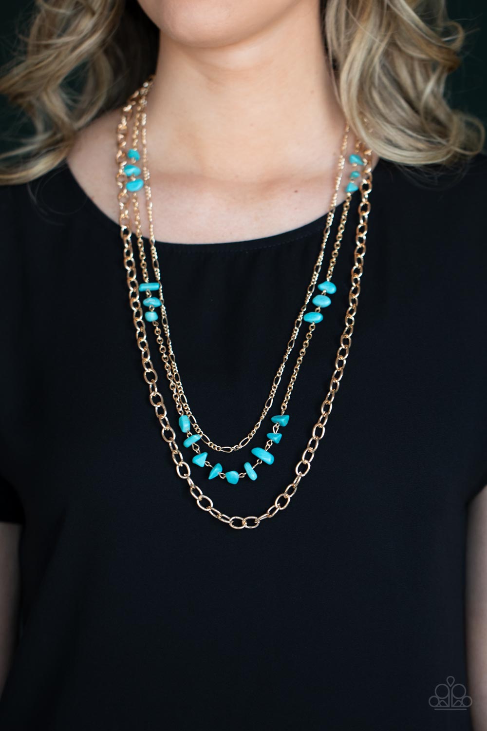 Paparazzi ♥ Artisanal Abundance - Gold ♥  Necklace