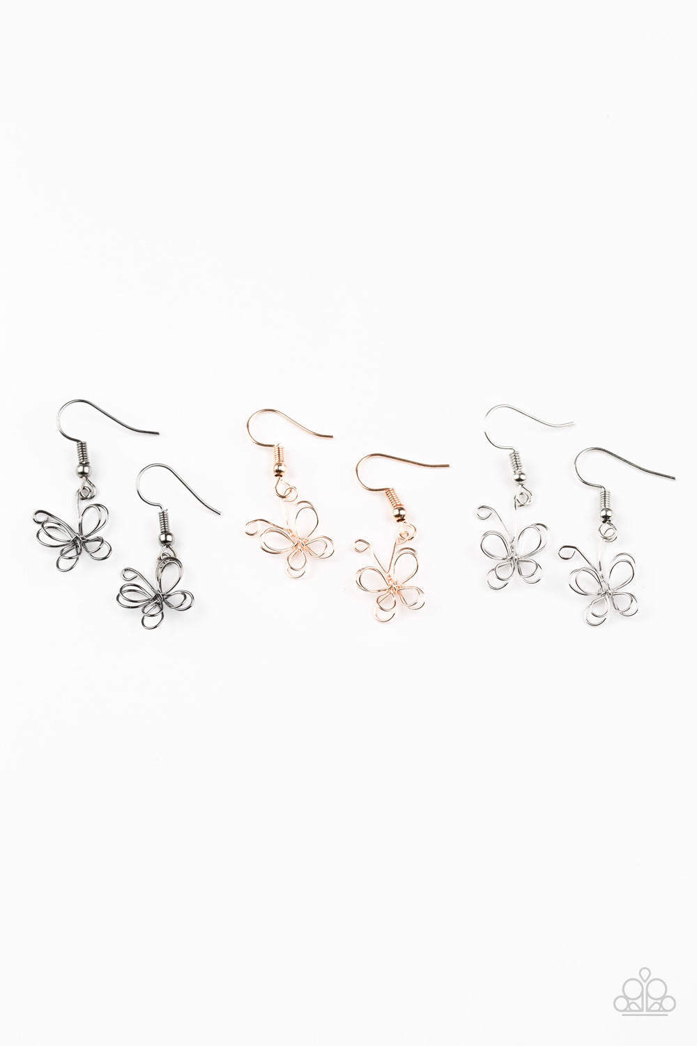 Paparazzi ♥ Starlet Shimmer Earring Kit 2 ♥ P5SS-MTXX-001-BUTTERFLY-WIRE