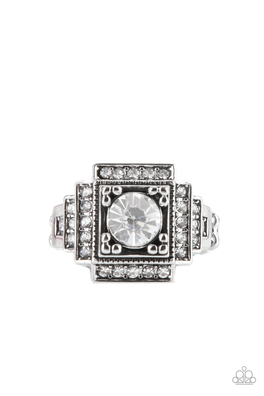 Paparazzi ♥ Polished Pantheon - White ♥ Ring – LisaAbercrombie