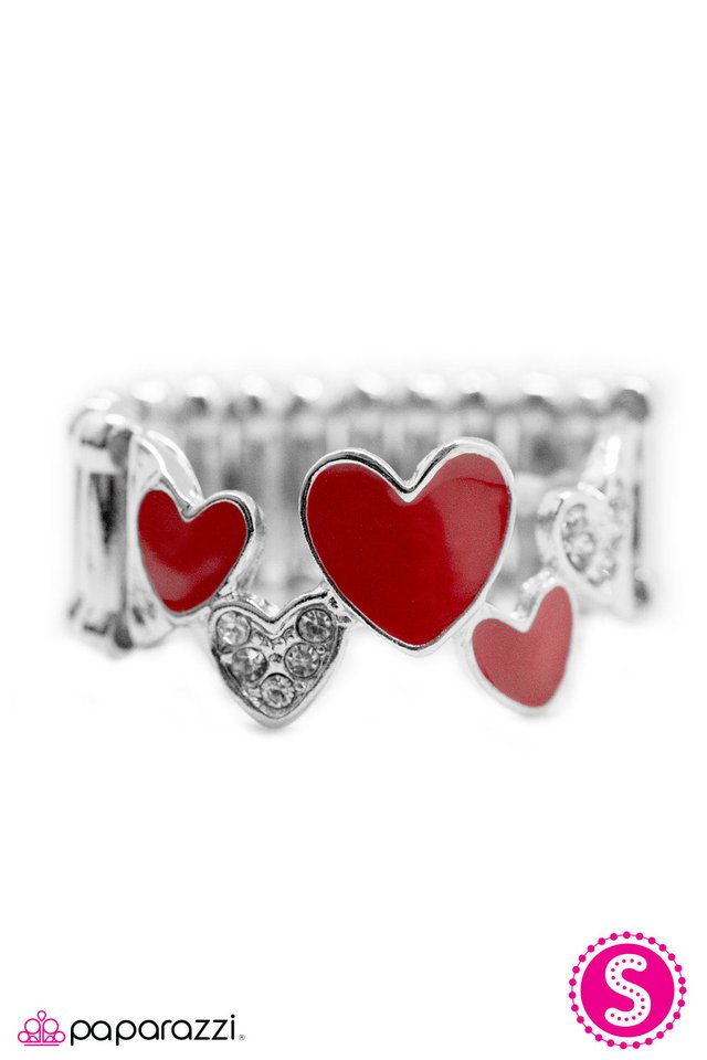 Paparazzi ♥ Cross My Heart - Red ♥ Ring