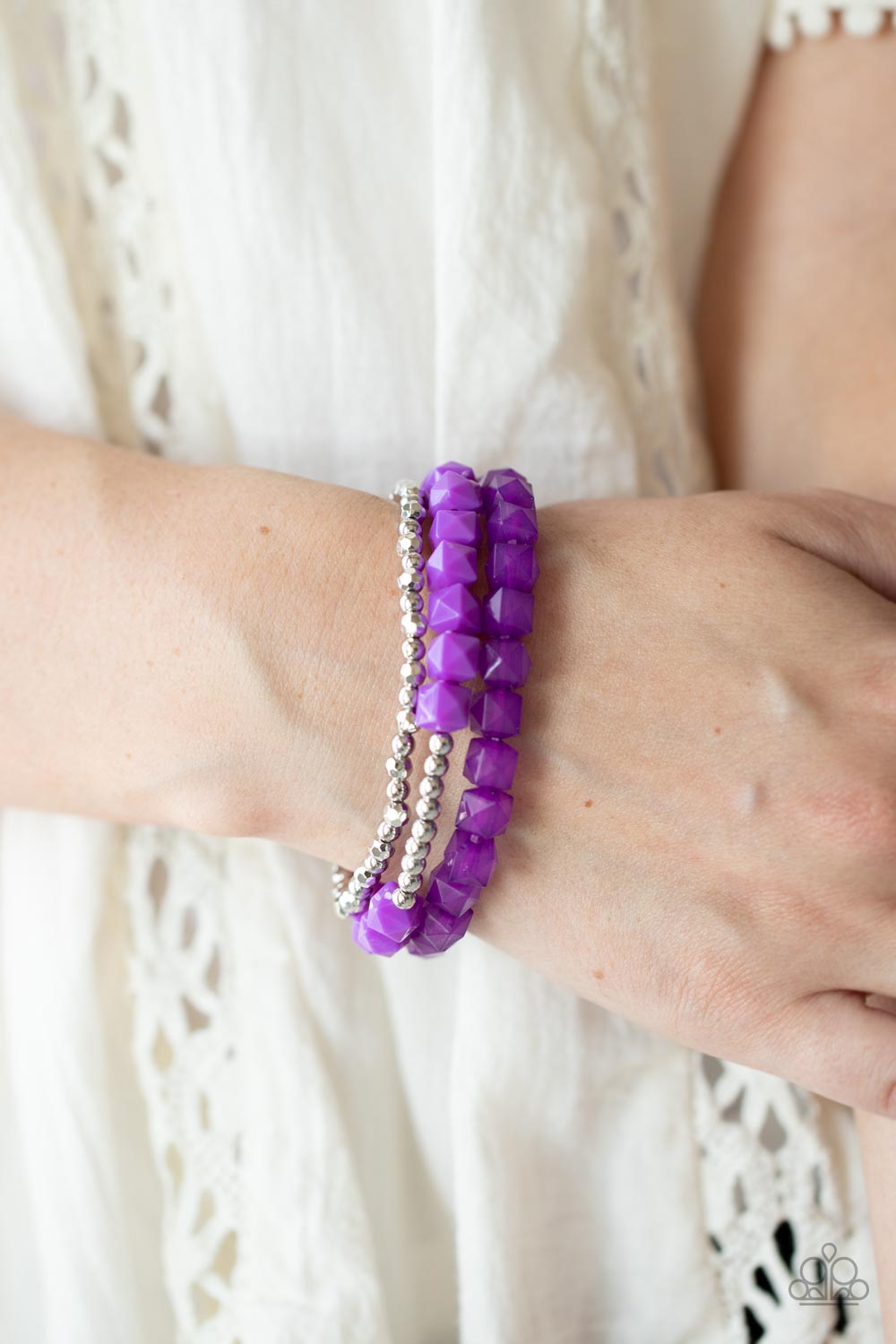 Paparazzi ♥ Vacay Vagabond - Purple ♥  Bracelet
