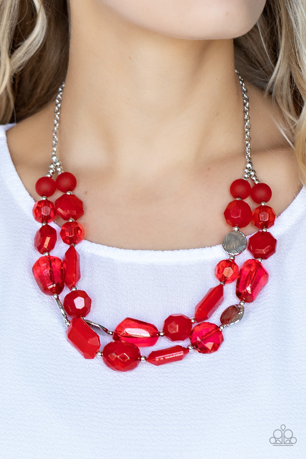 Paparazzi ♥ Oceanic Opulence - Red ♥  Necklace