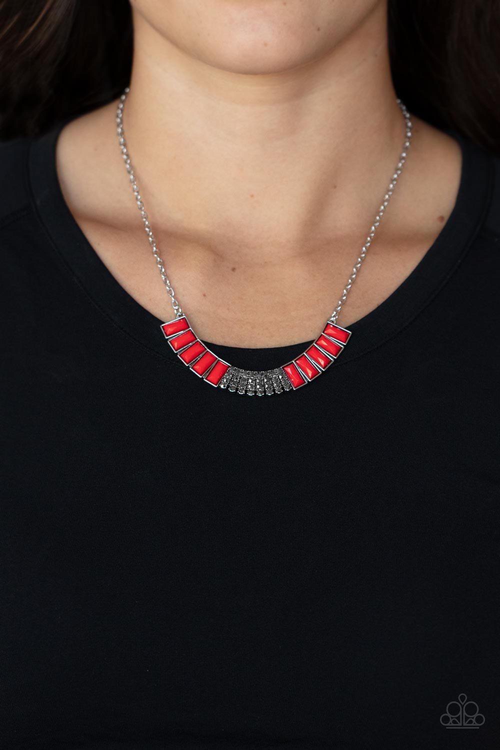 Paparazzi ♥ Coup de MANE - Red ♥  Necklace