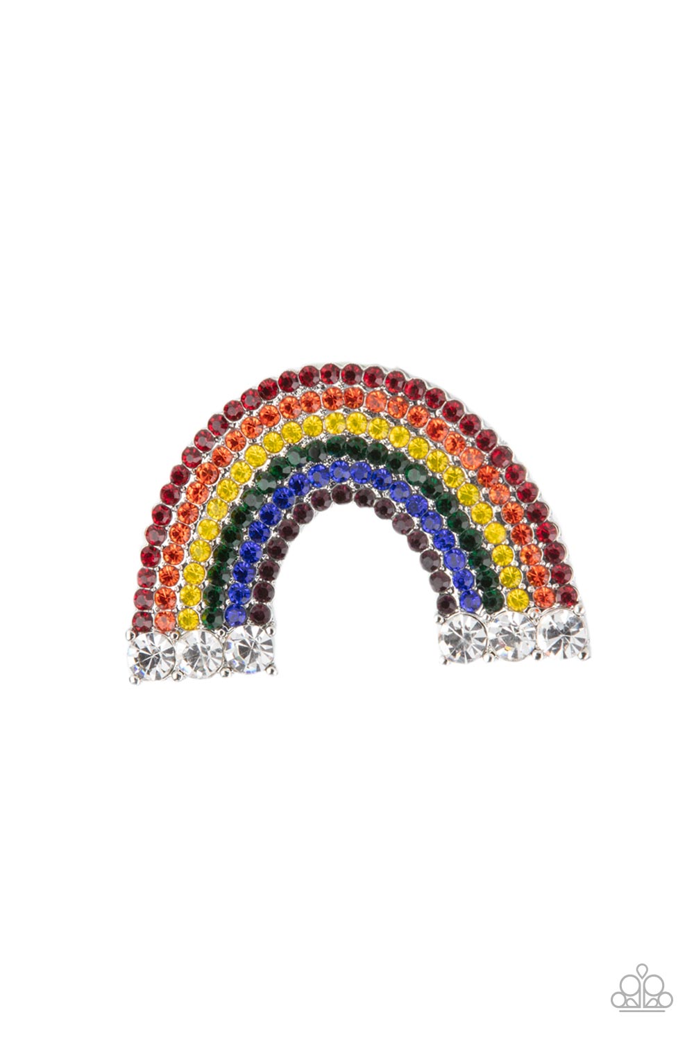 Paparazzi ♥ Somewhere Over The RHINESTONE Rainbow - Multi ♥  Hair Clip
