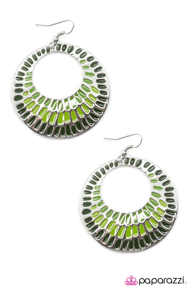 Paparazzi ♥ Mrs. Peacock - Multi ♥ Earrings