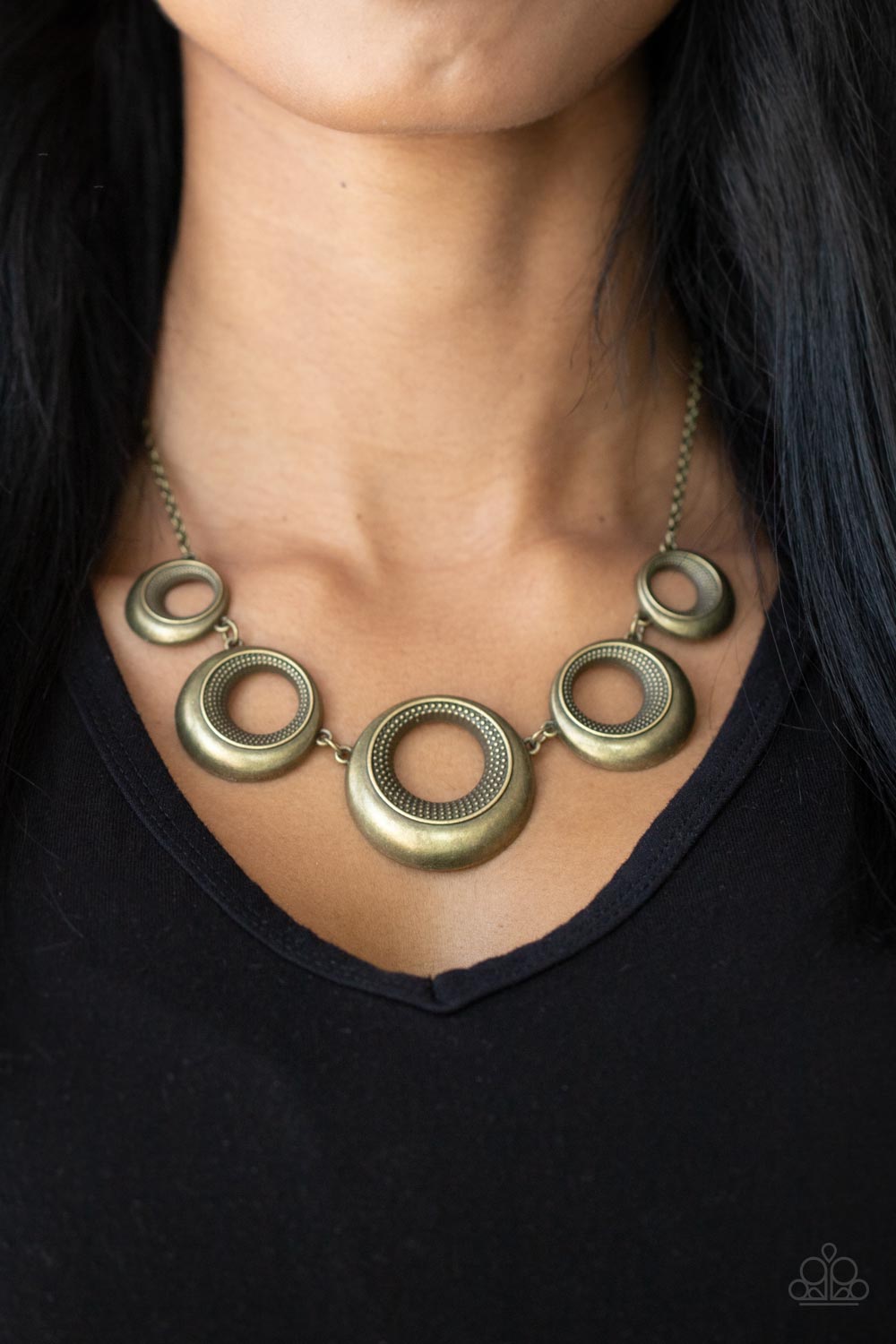 Paparazzi ♥ Solar Cycle - Brass ♥  Necklace