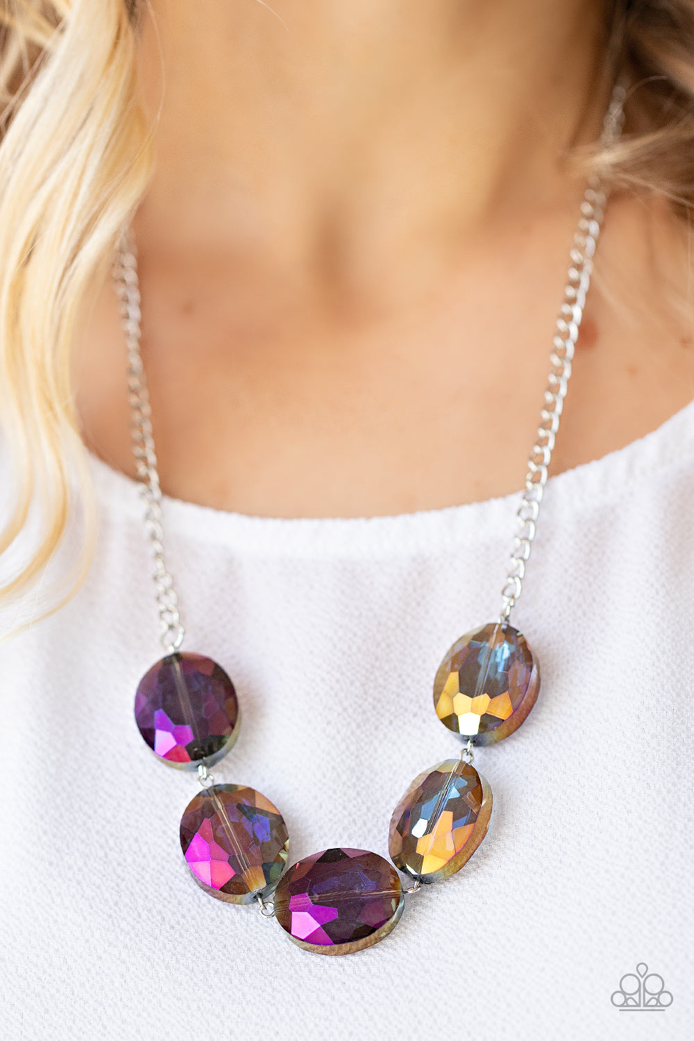 Paparazzi ♥ Cosmic Closeup - Purple ♥  Necklace