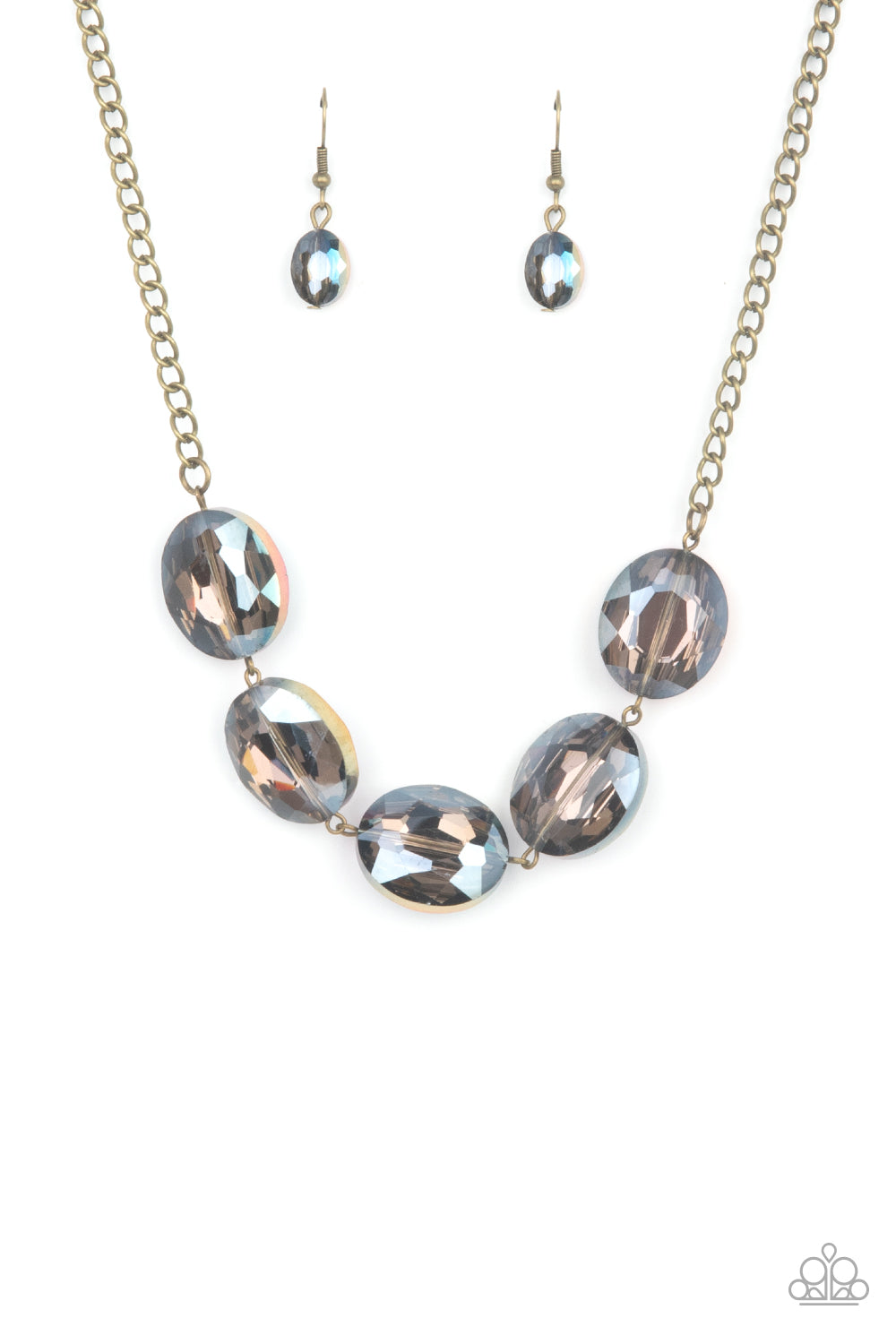 Paparazzi ♥ Cosmic Closeup - Brass ♥  Necklace