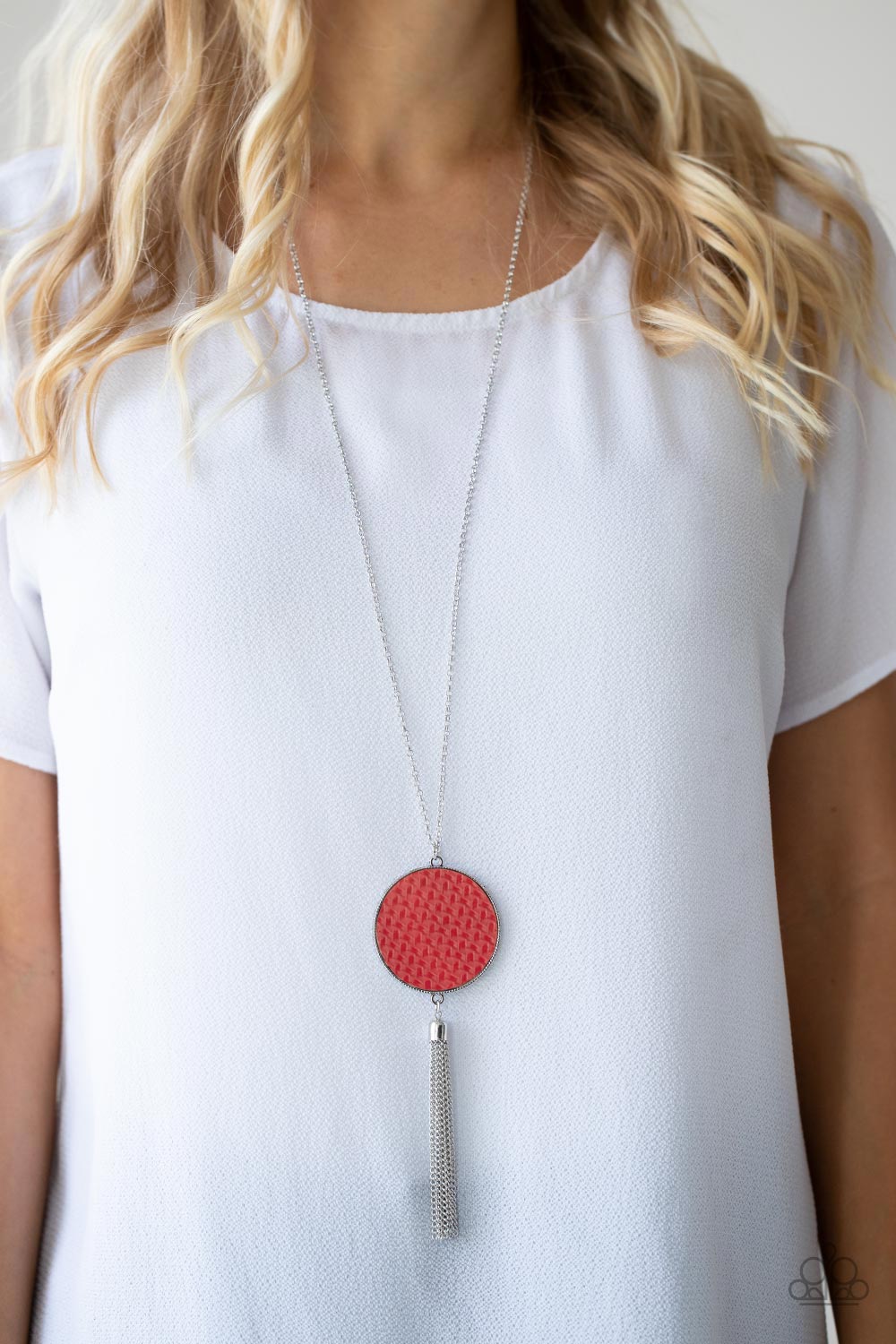 Paparazzi ♥ Wondrously Woven - Red ♥  Necklace