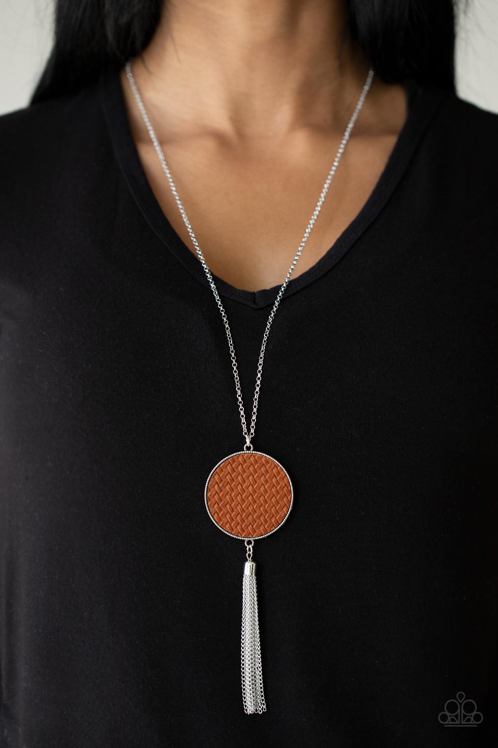Paparazzi ♥ Wondrously Woven - Brown ♥  Necklace