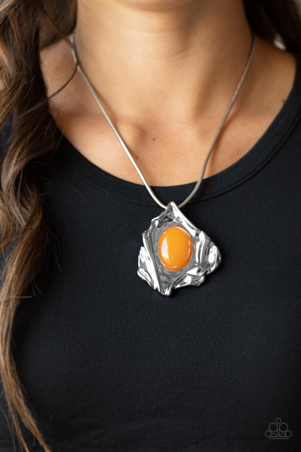 Paparazzi ♥ Amazon Amulet - Orange ♥  Necklace