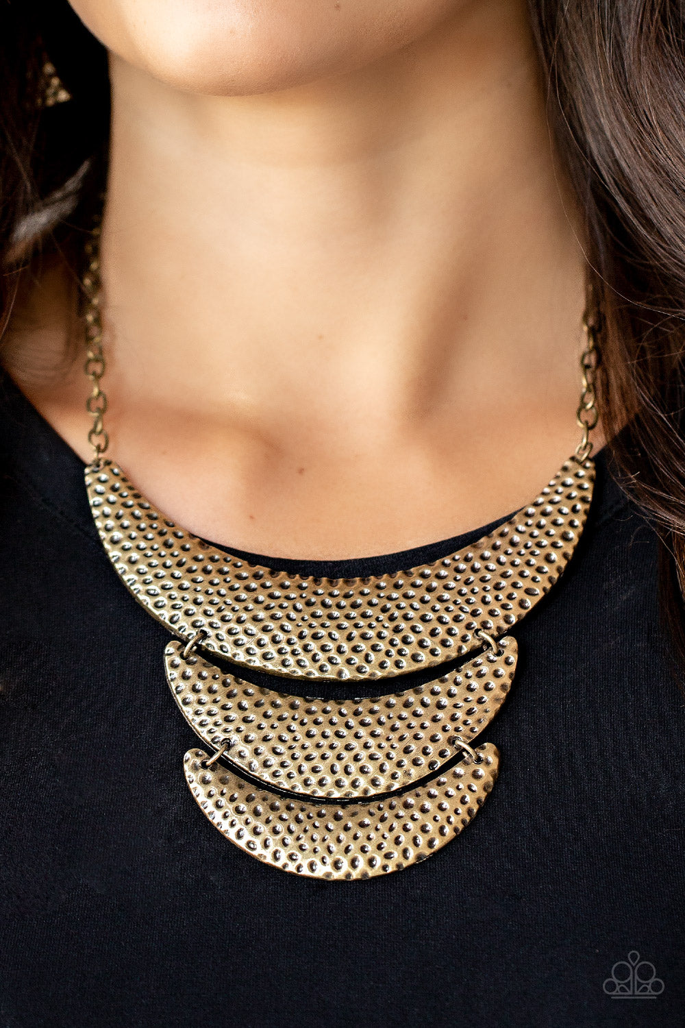 Paparazzi ♥ Moonwalk Magic - Brass ♥  Necklace