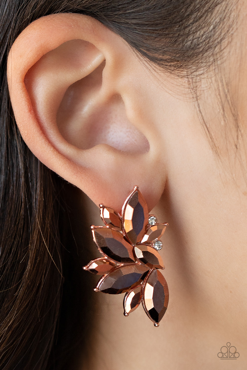 Paparazzi ♥ Instant Iridescence - Copper ♥  Post Earrings