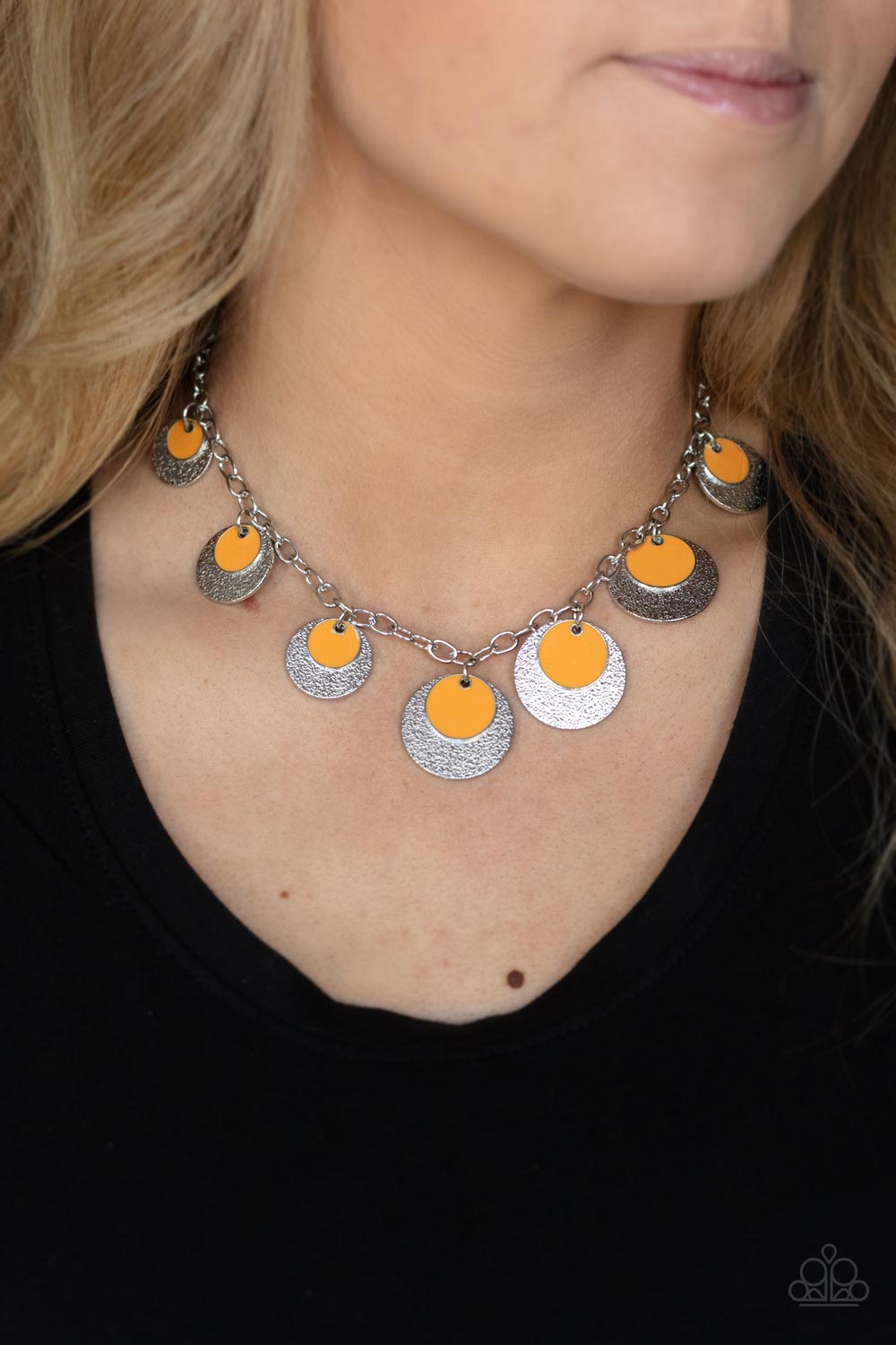 Paparazzi ♥ The Cosmos Are Calling - Orange ♥  Necklace
